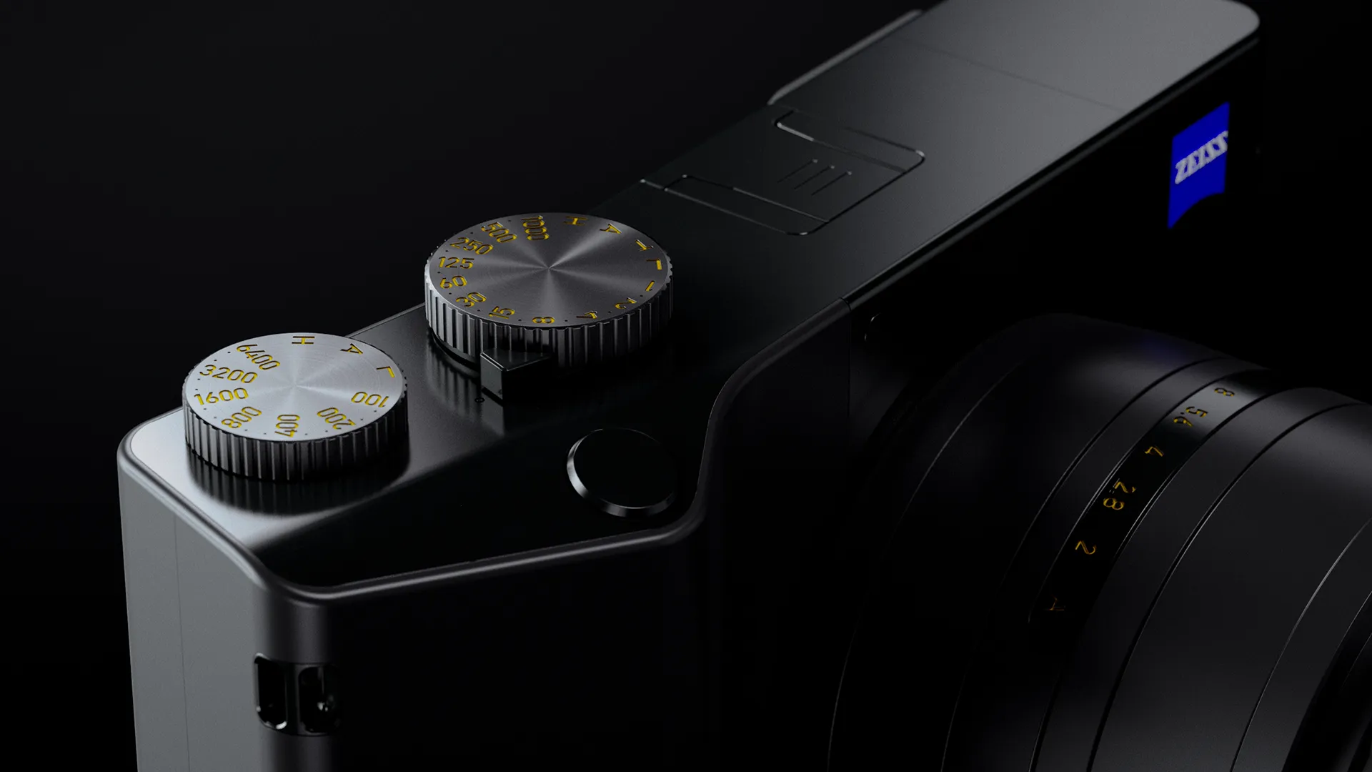 Look development image for the product animation made for Zeiss ZX1.