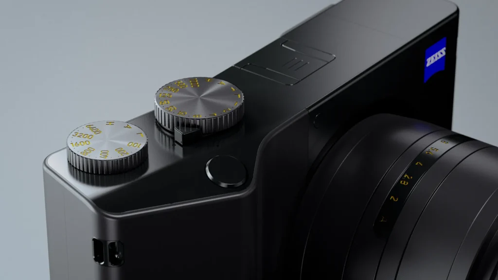 Look development image for the product animation made for Zeiss ZX1.