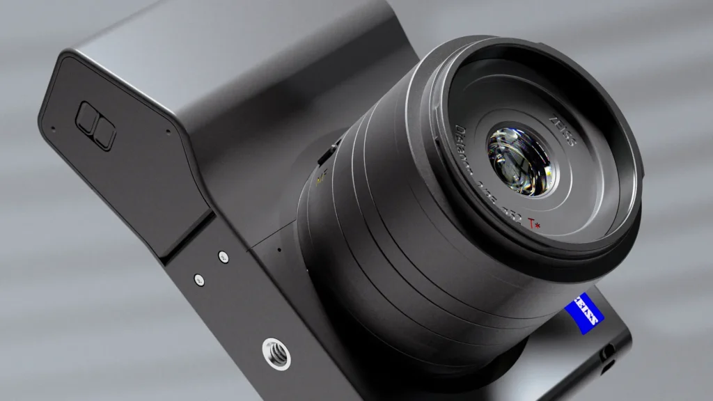 Look development image for the product animation made for Zeiss ZX1.