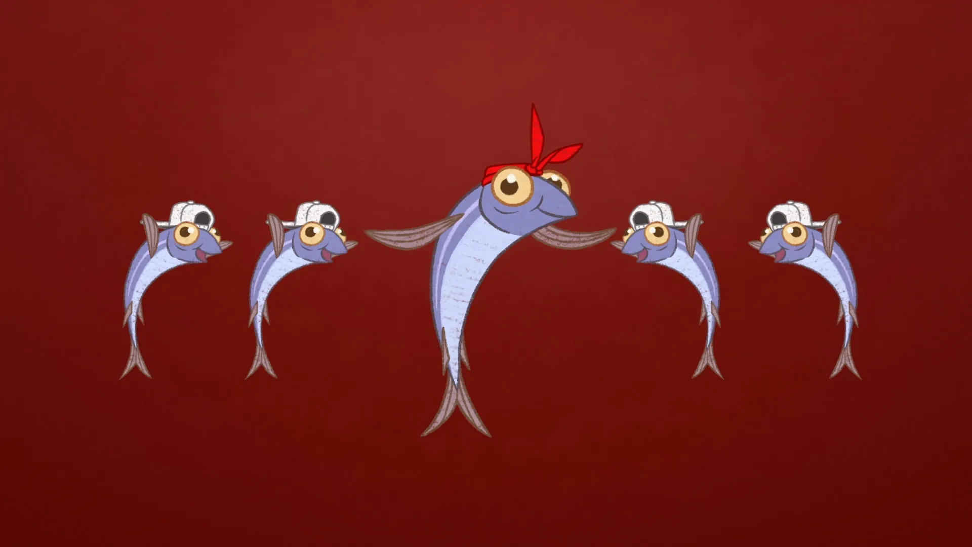 B-Boy Baltic Herrings, 2D illustrated and animated characters for K-Citymarket Kalakaverit Remix ad campaign.