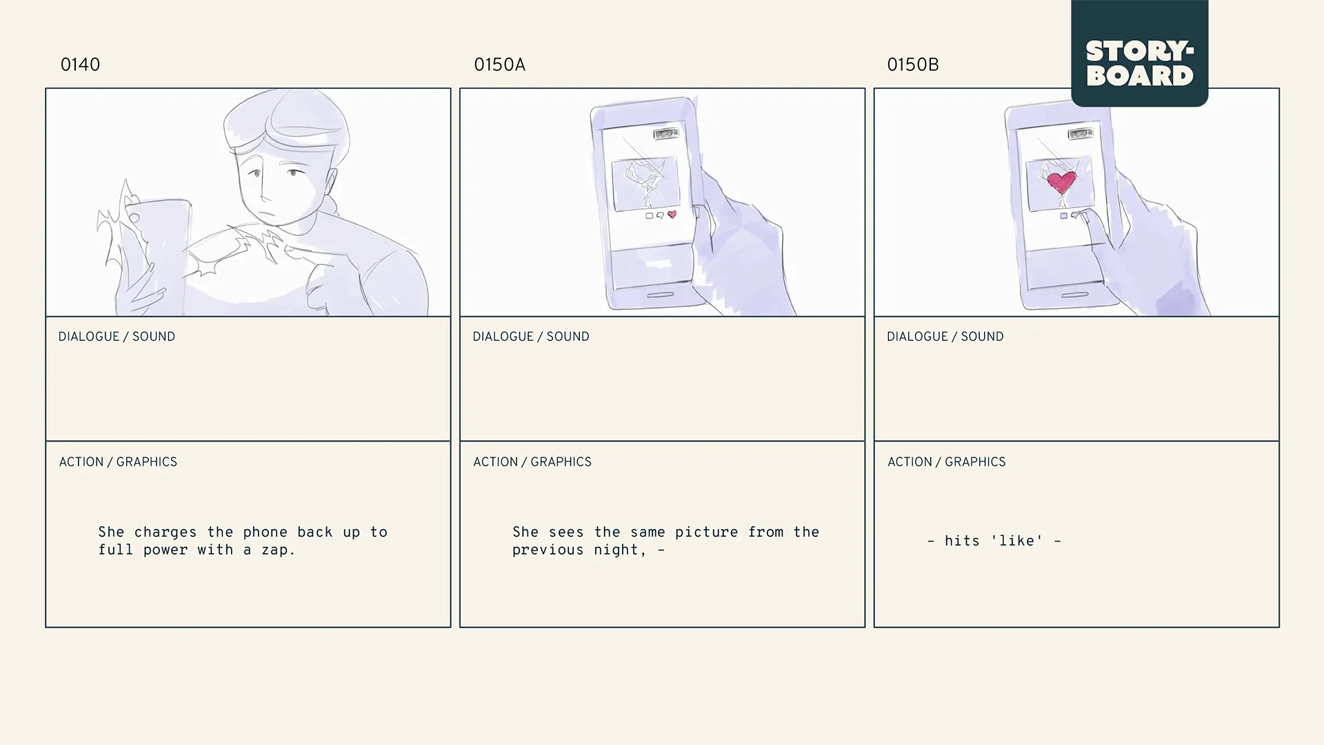 A storyboard frame from the OnePlus Nord CE3 5G AI Animation production we made for OnePlus.
