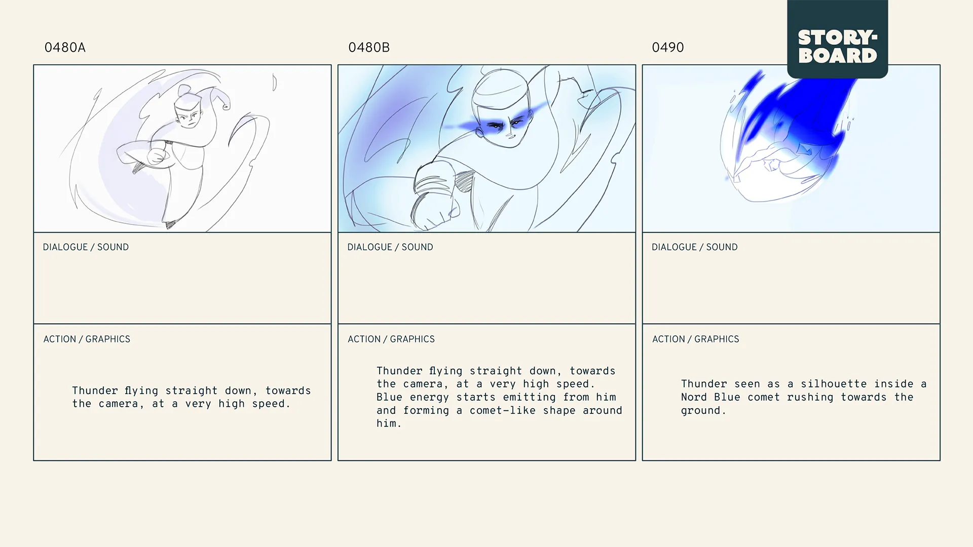 A storyboard frame from the OnePlus Nord CE3 5G AI Animation production we made for OnePlus.