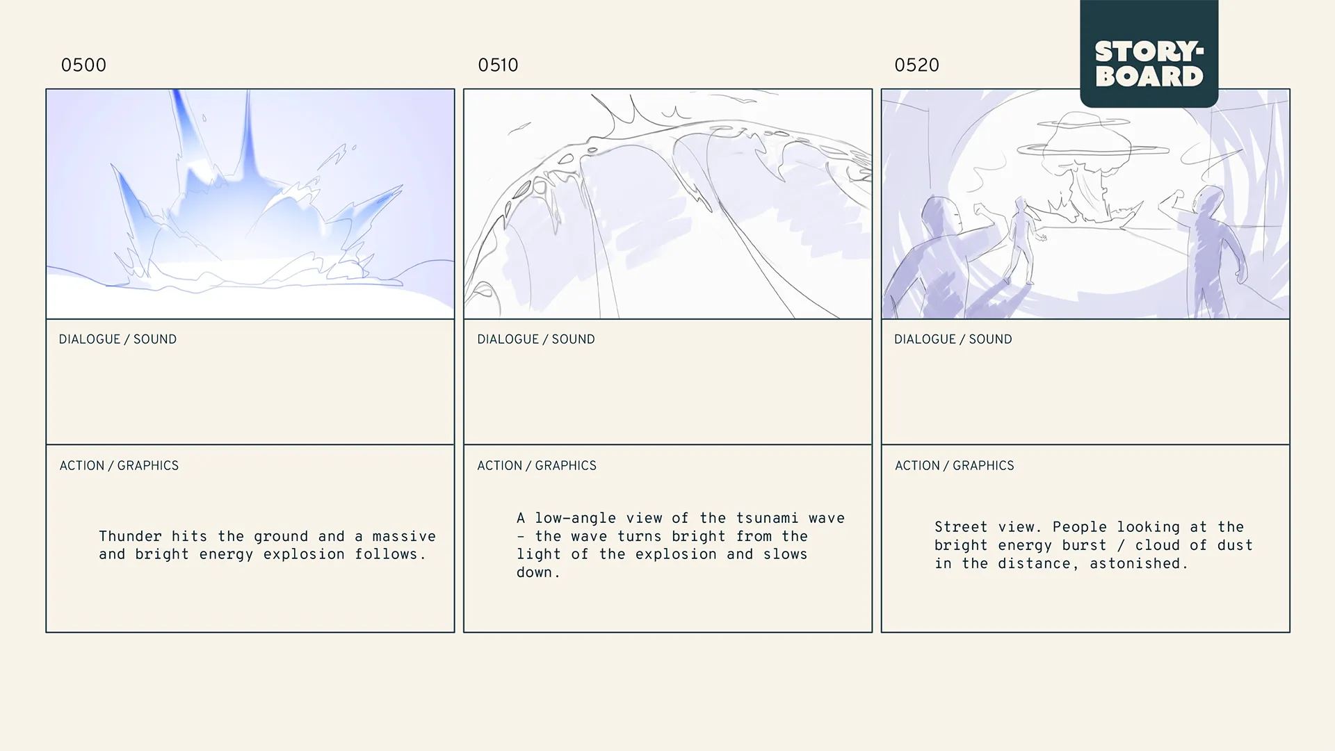 A storyboard frame from the OnePlus Nord CE3 5G AI Animation production we made for OnePlus.