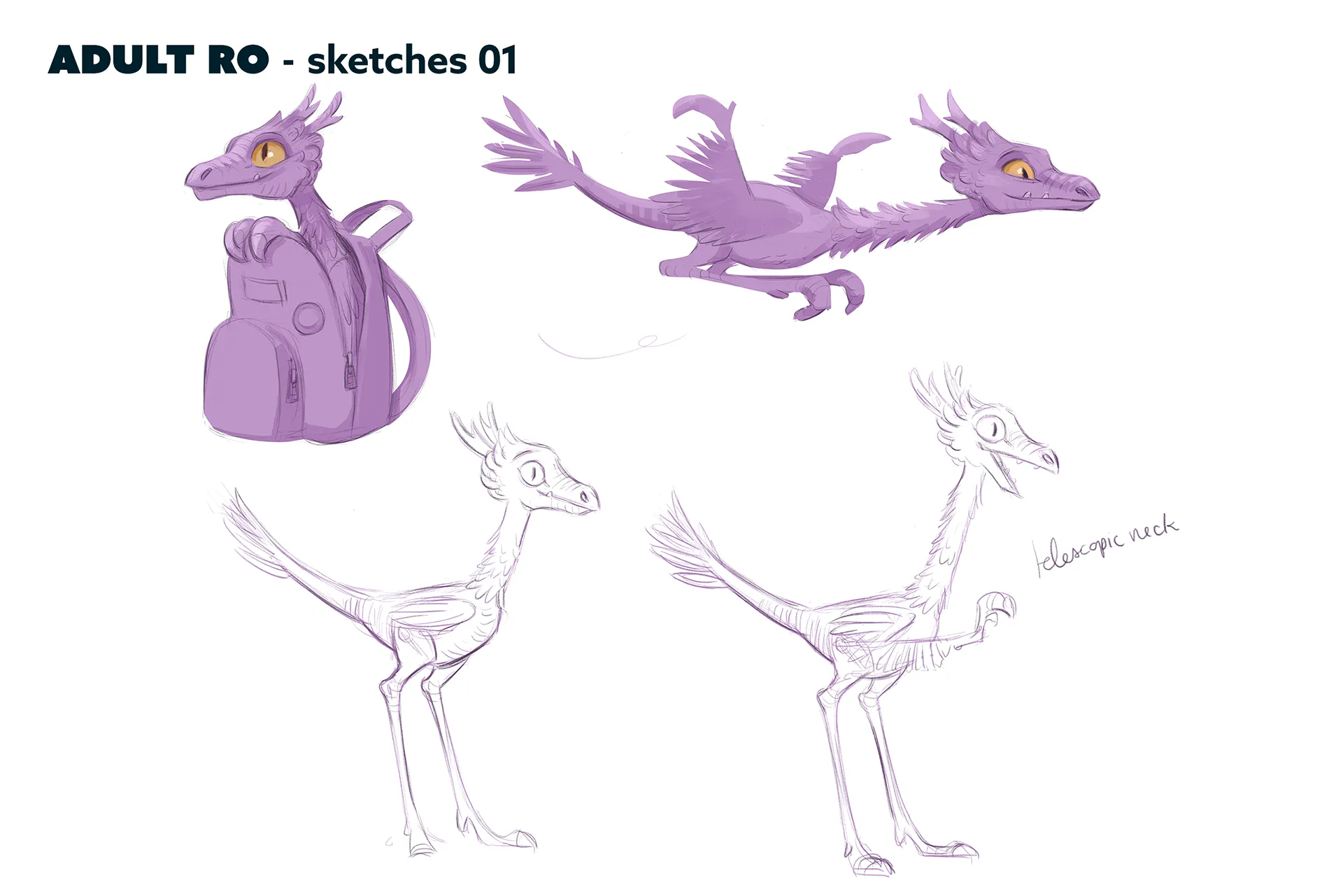 Character design material for the animated feature Ro. The case study is about character design for feature animation.