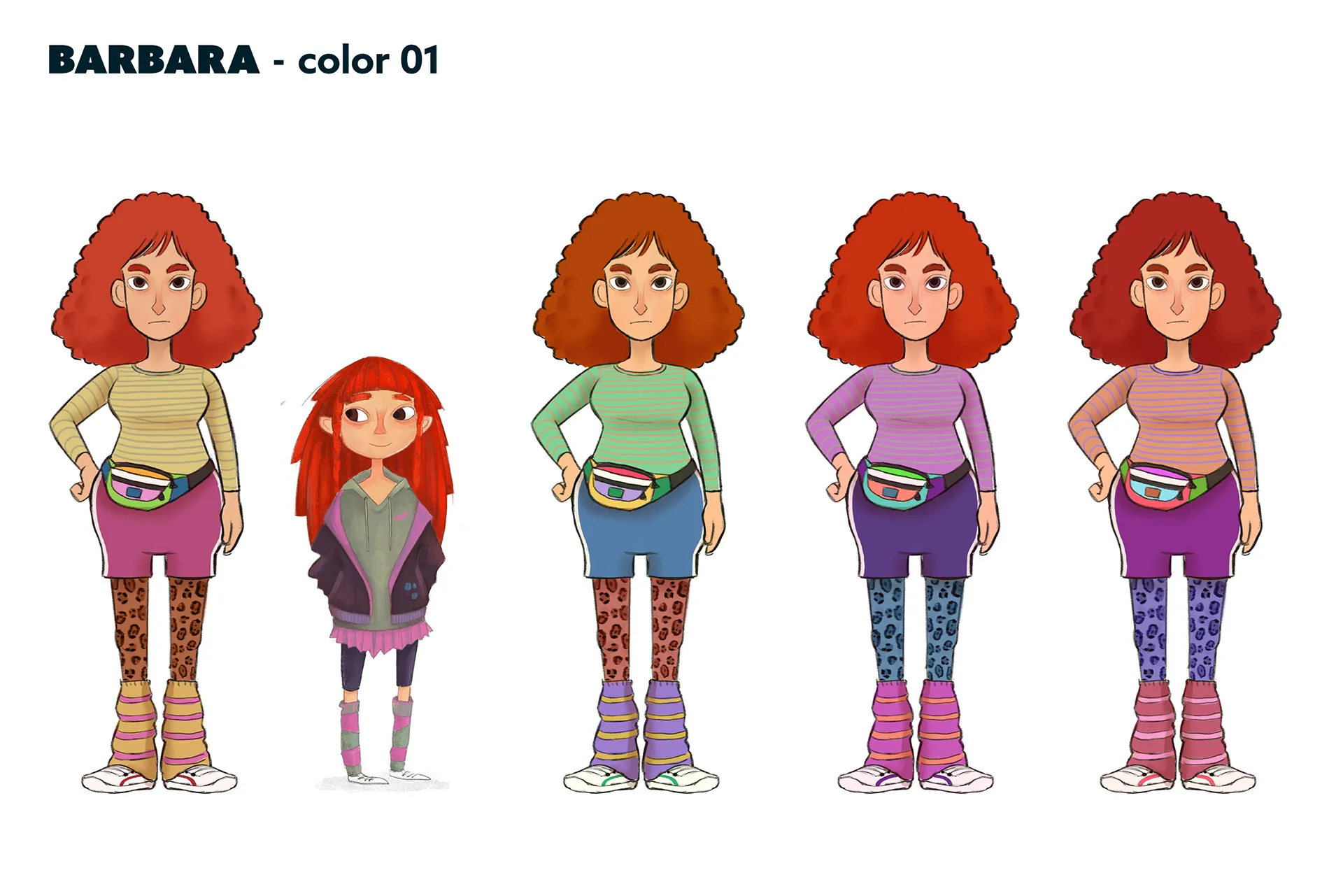 Character design material for the animated feature Ro.