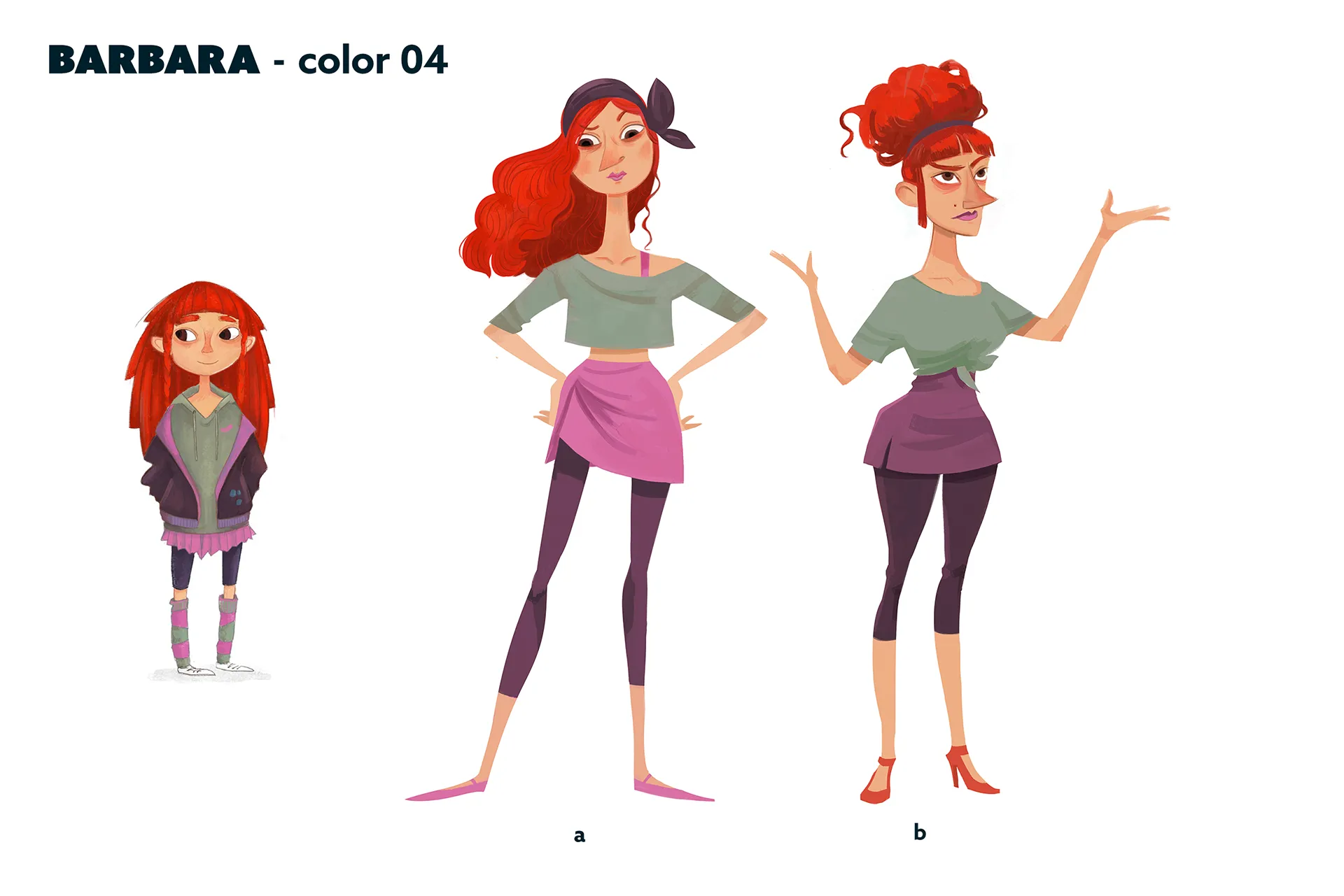 Character design material for the animated feature Ro.
