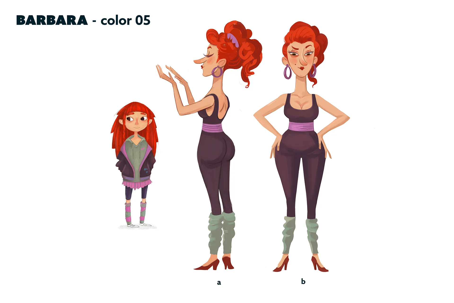 Character design material for the animated feature Ro.
