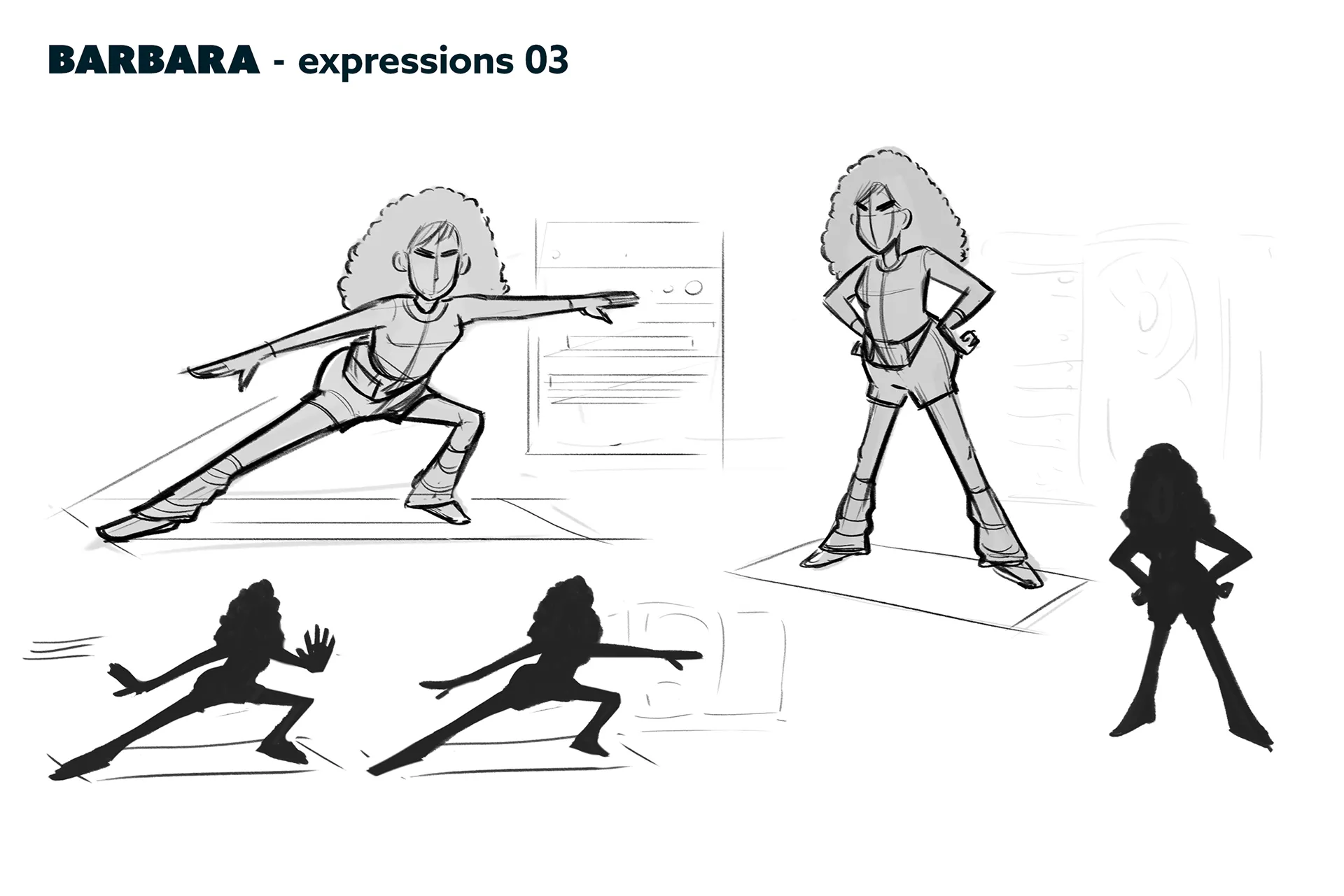 Character design material for the animated feature Ro.