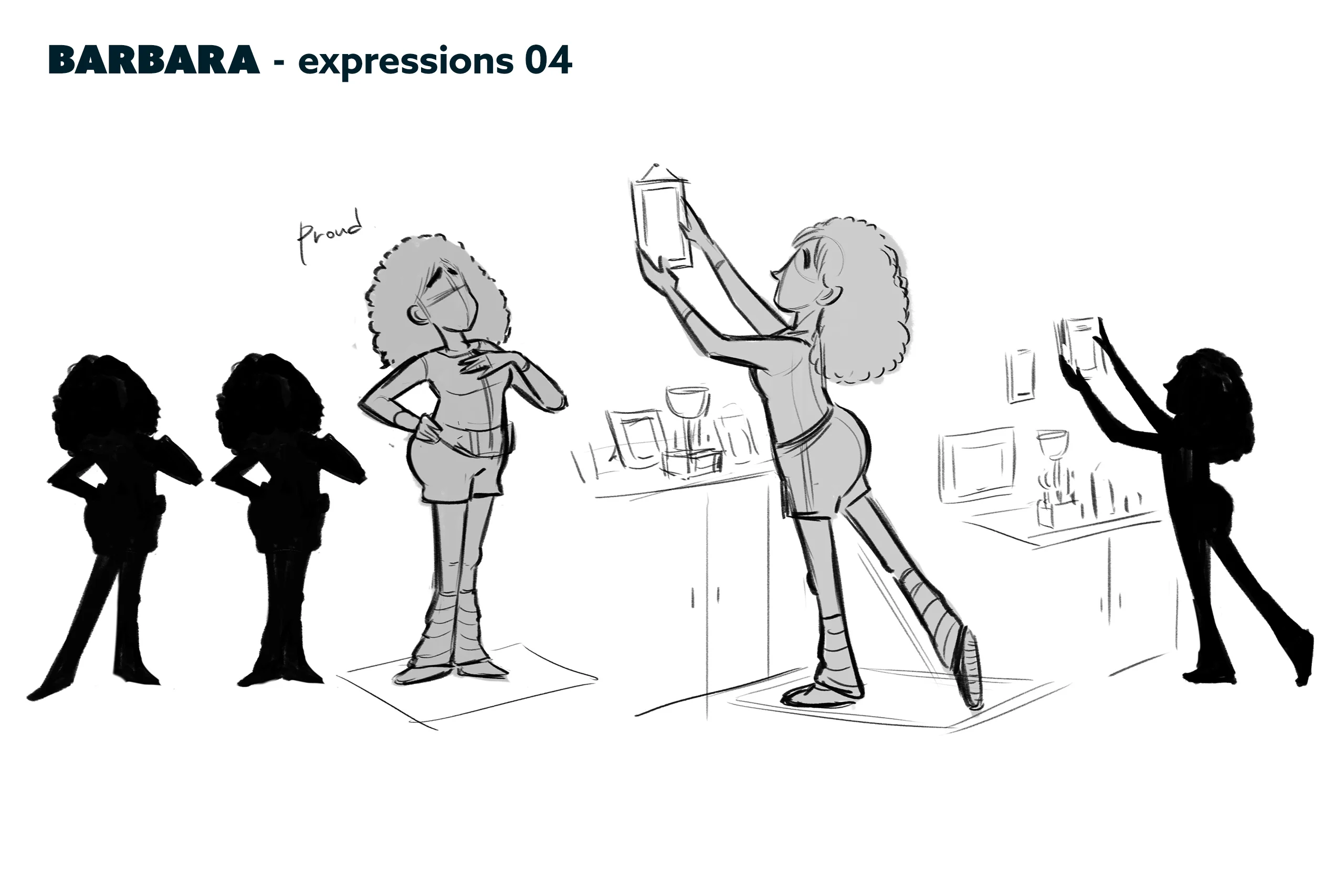 Character design material for the animated feature Ro.