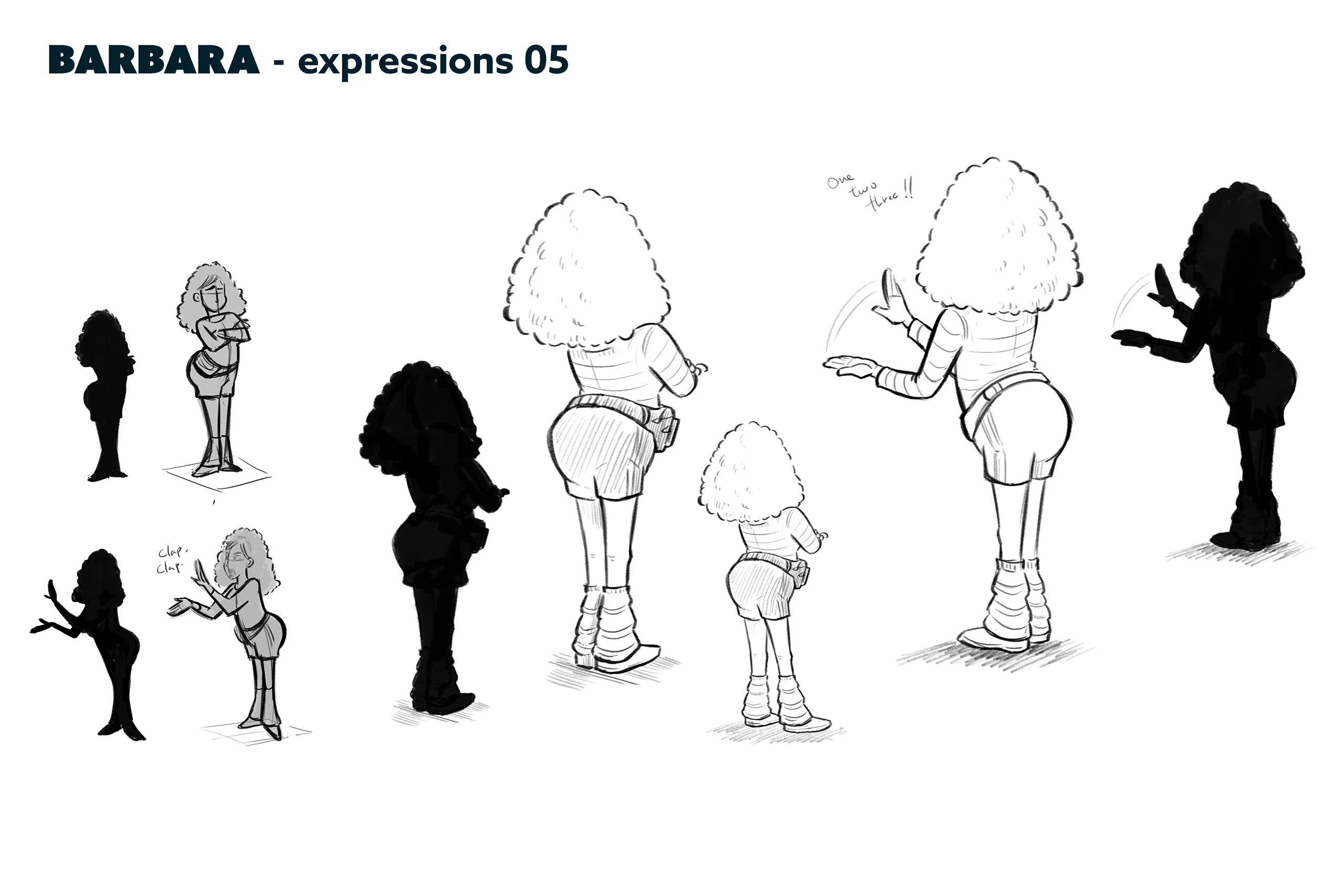 Character design material for the animated feature Ro.