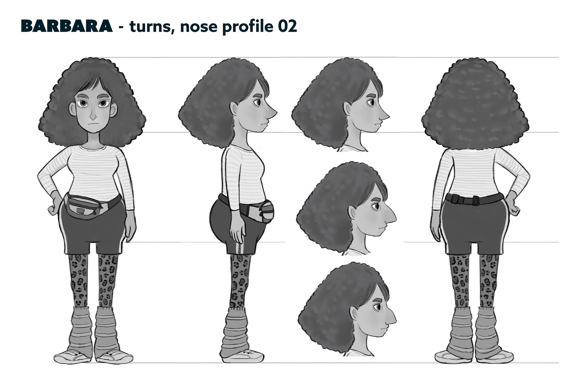 Character design material for the animated feature Ro.