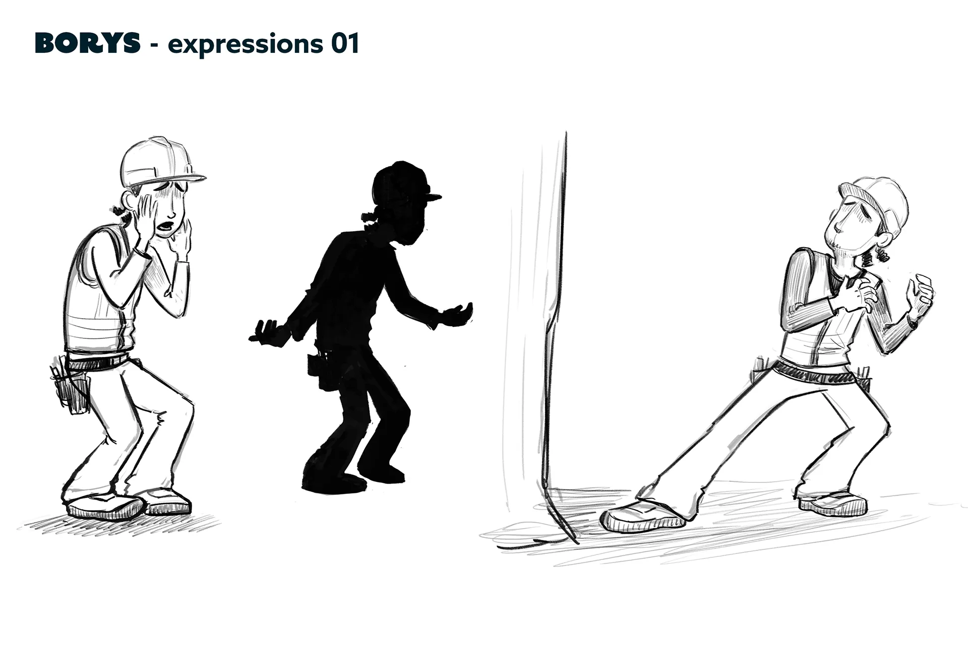 Character design process material for the case study: character design for feature animation - Ro.