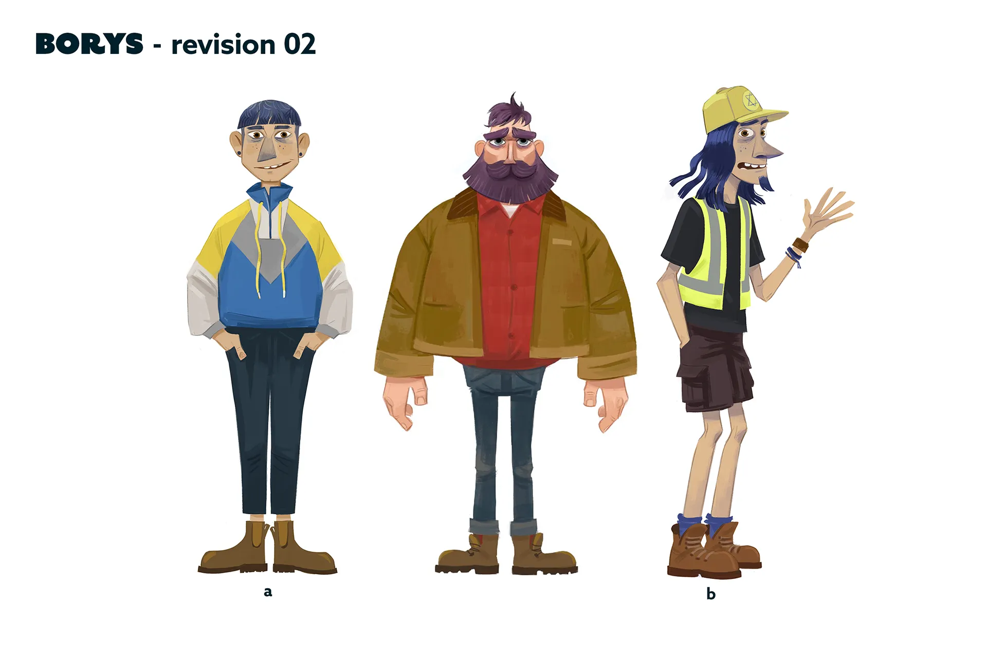 Character design process material for the case study: character design for feature animation - Ro.