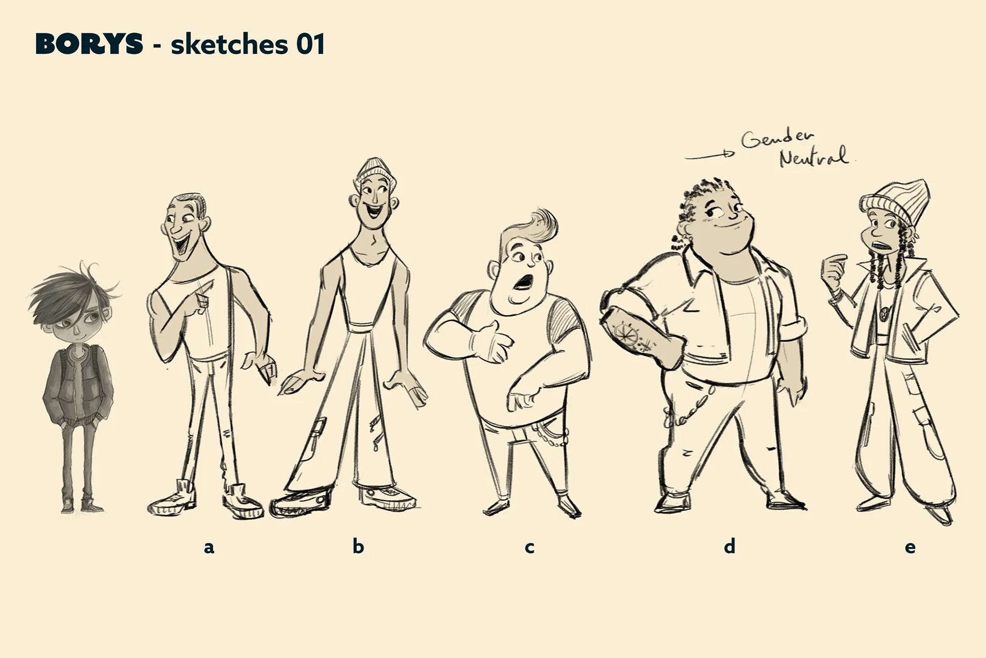 Character design process material for the case study: character design for feature animation - Ro.