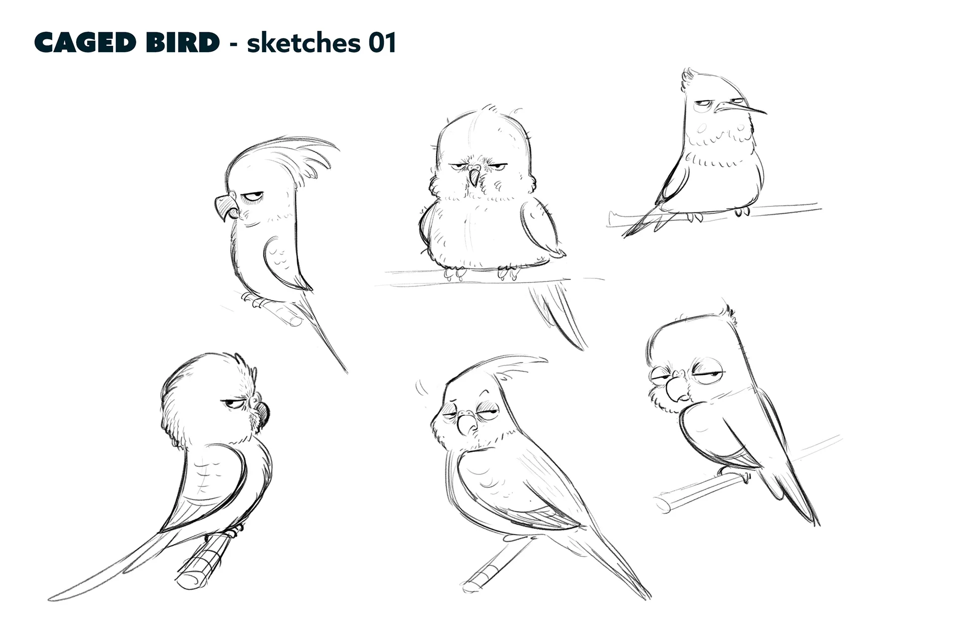 Character design process material for the case study: character design for feature animation - Ro.