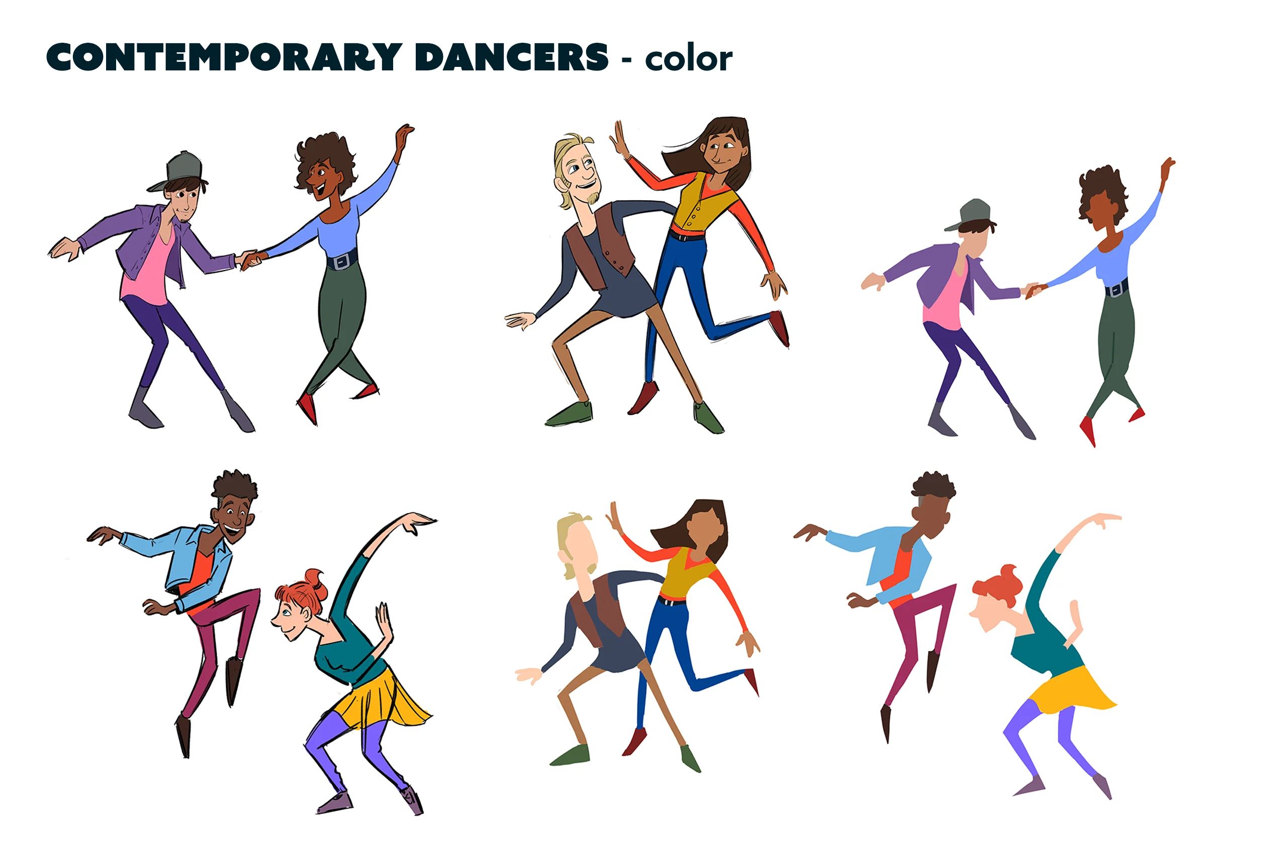 Character design process material for the case study: character design for feature animation - Ro.