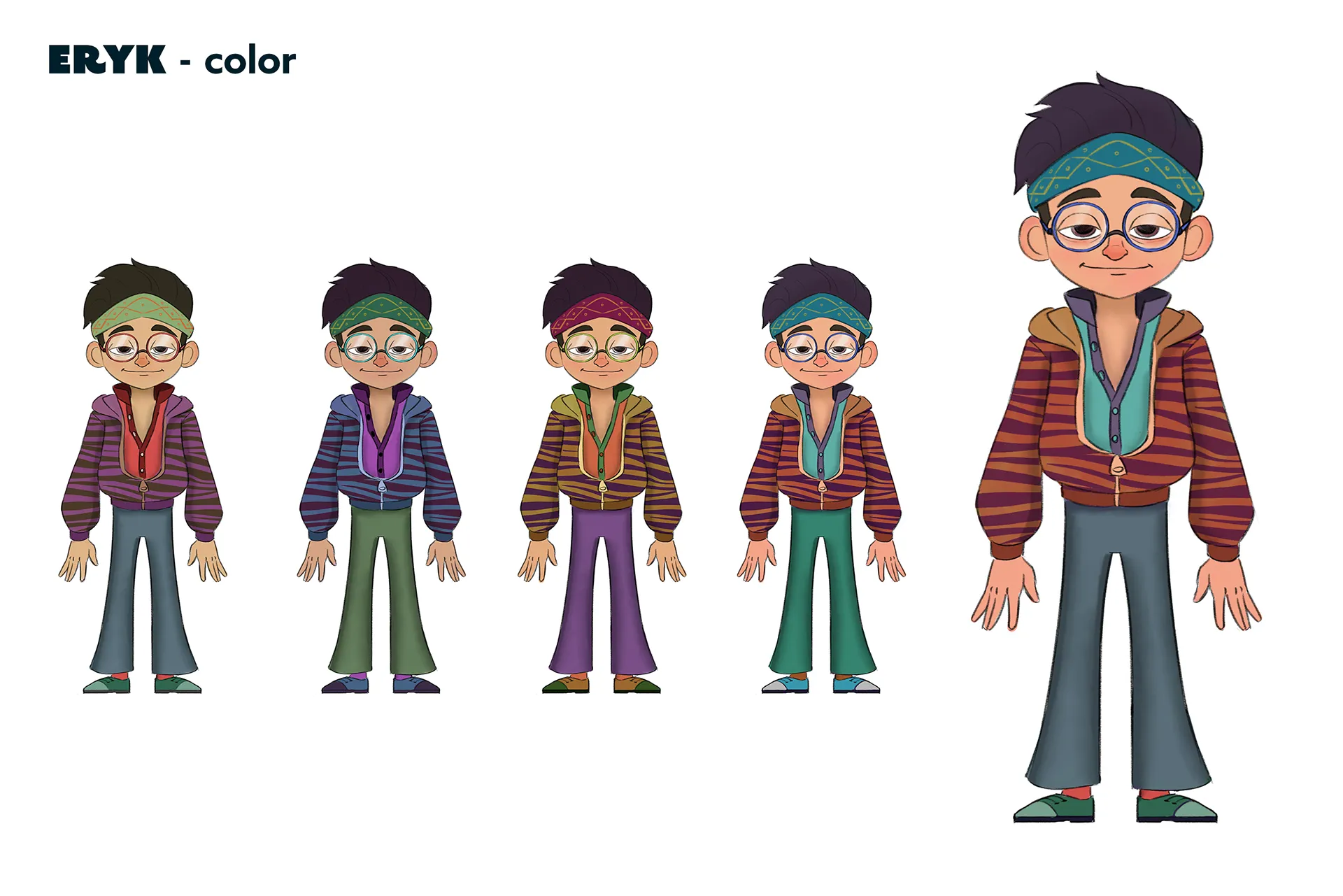 Character design material for the animated feature Ro.