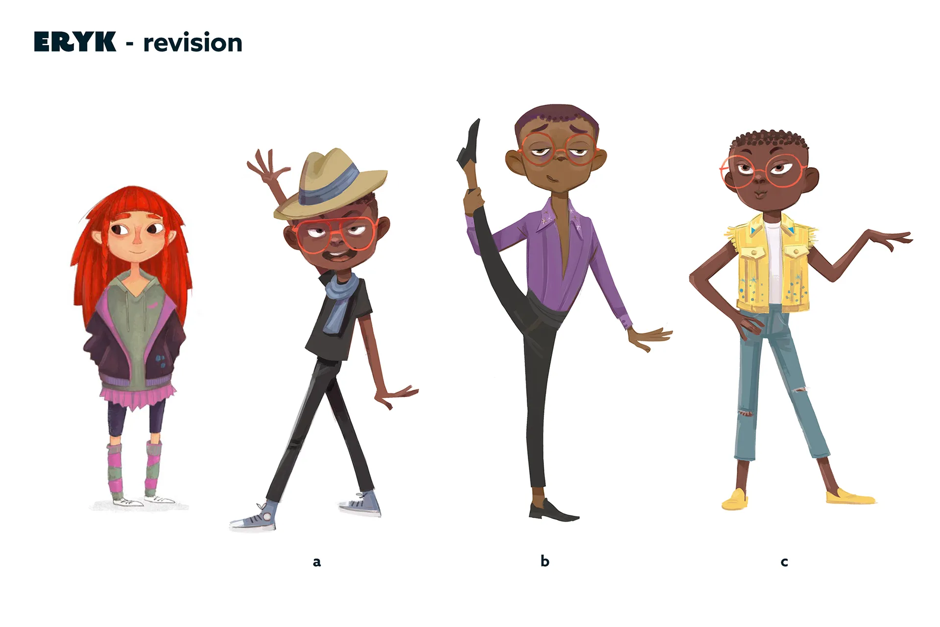 Character design material for the animated feature Ro.