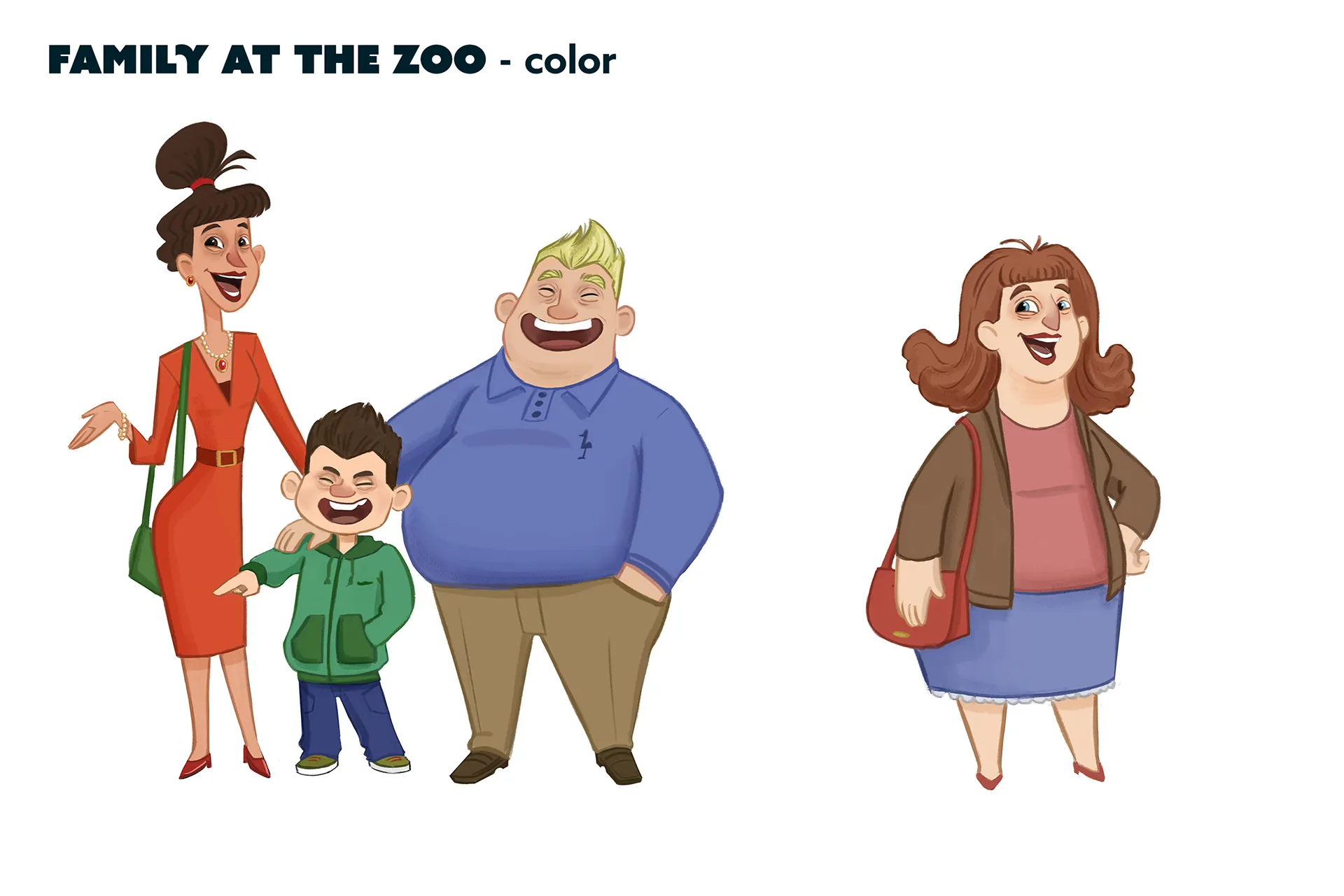 Character design process material for the case study: character design for feature animation - Ro.