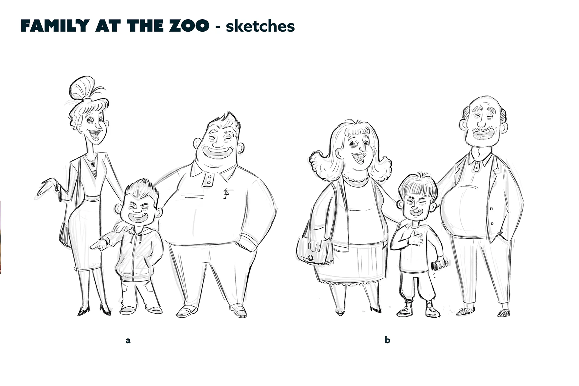 Character design process material for the case study: character design for feature animation - Ro.