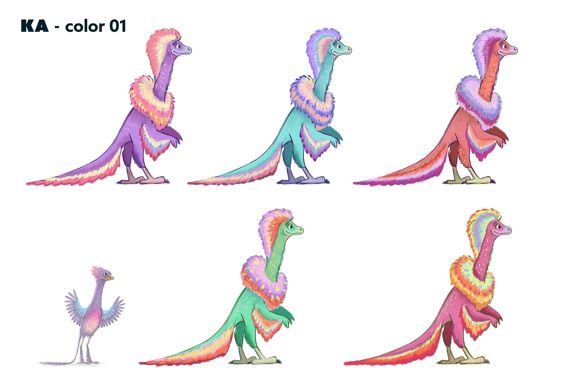 Character design process material for the case study: character design for feature animation - Ro.