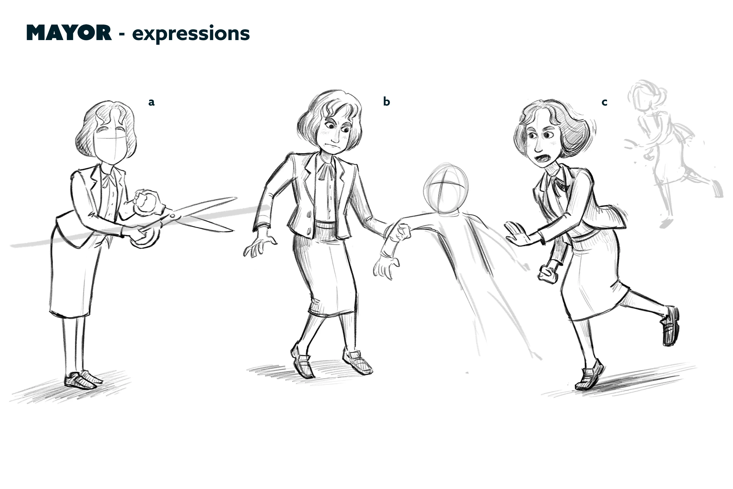 Character design process material for the case study: character design for feature animation - Ro.