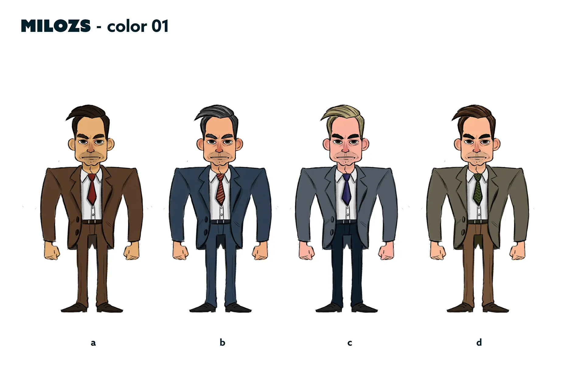 Character design material for the animated feature Ro.