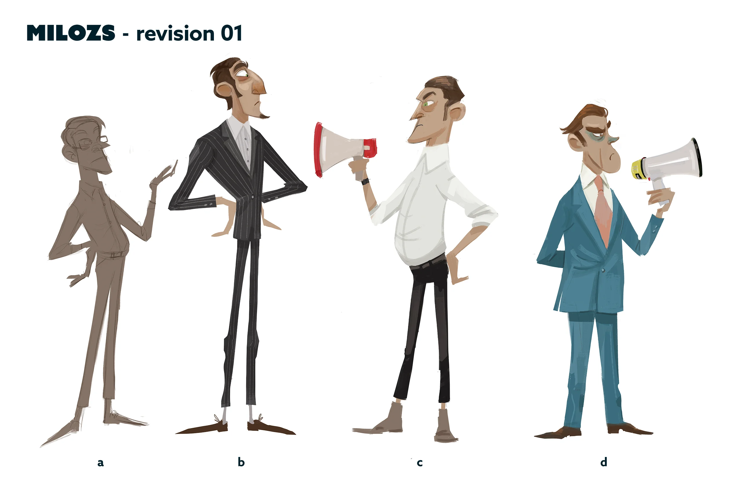 Character design material for the animated feature Ro.