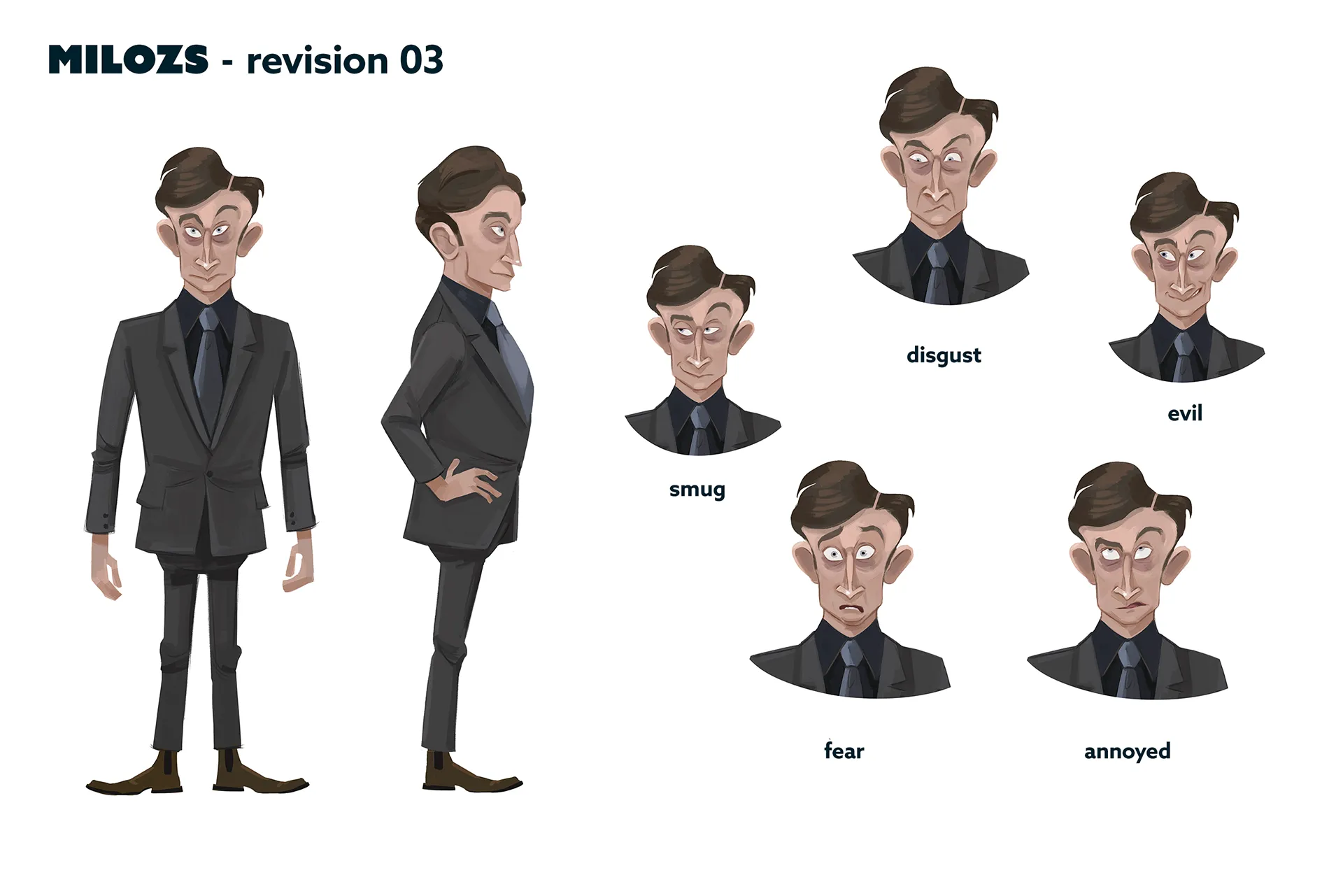 Character design material for the animated feature Ro.