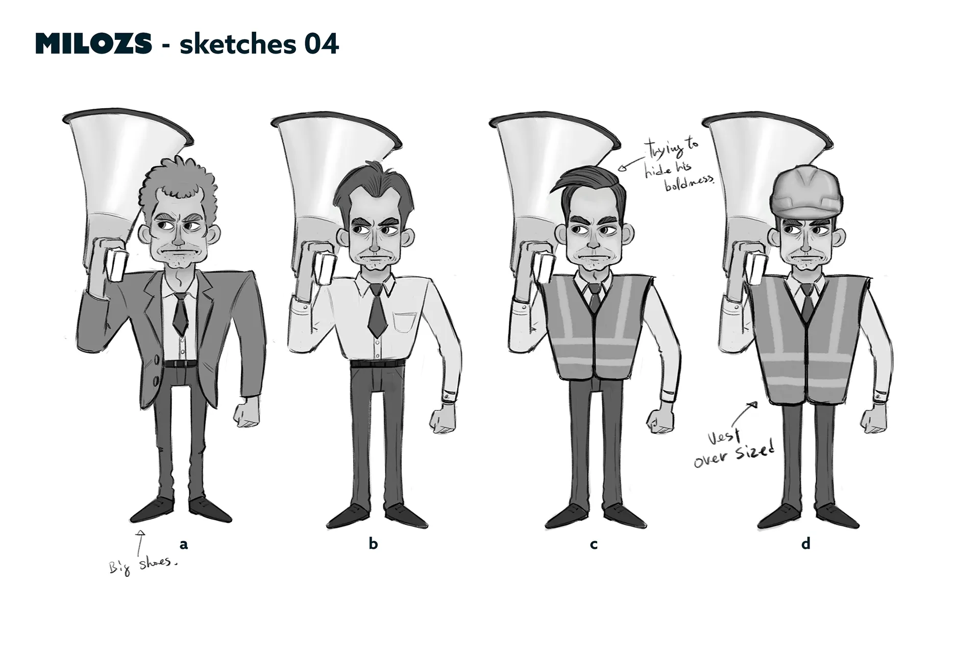 Character design material for the animated feature Ro.