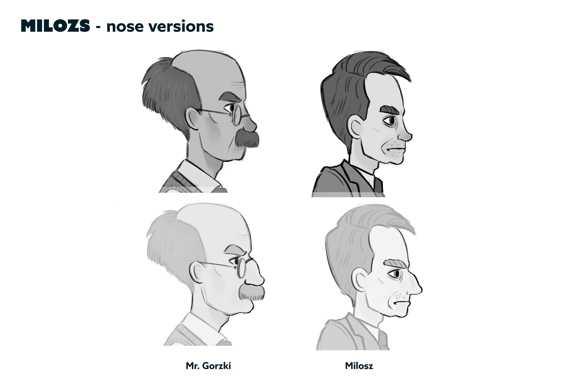 Character design material for the animated feature Ro.