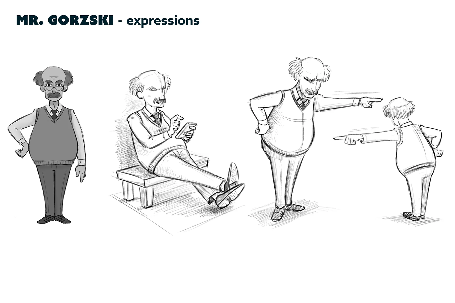 Character design process material for the case study: character design for feature animation - Ro.