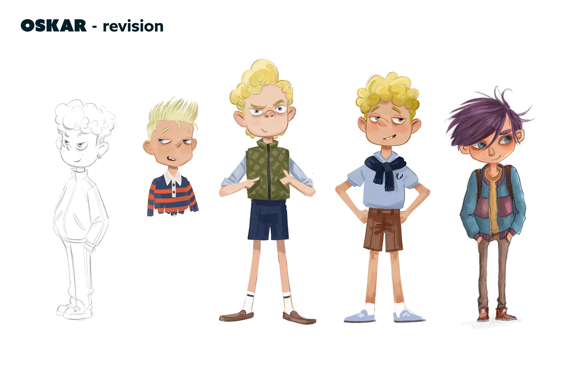 Character design material for the animated feature Ro.