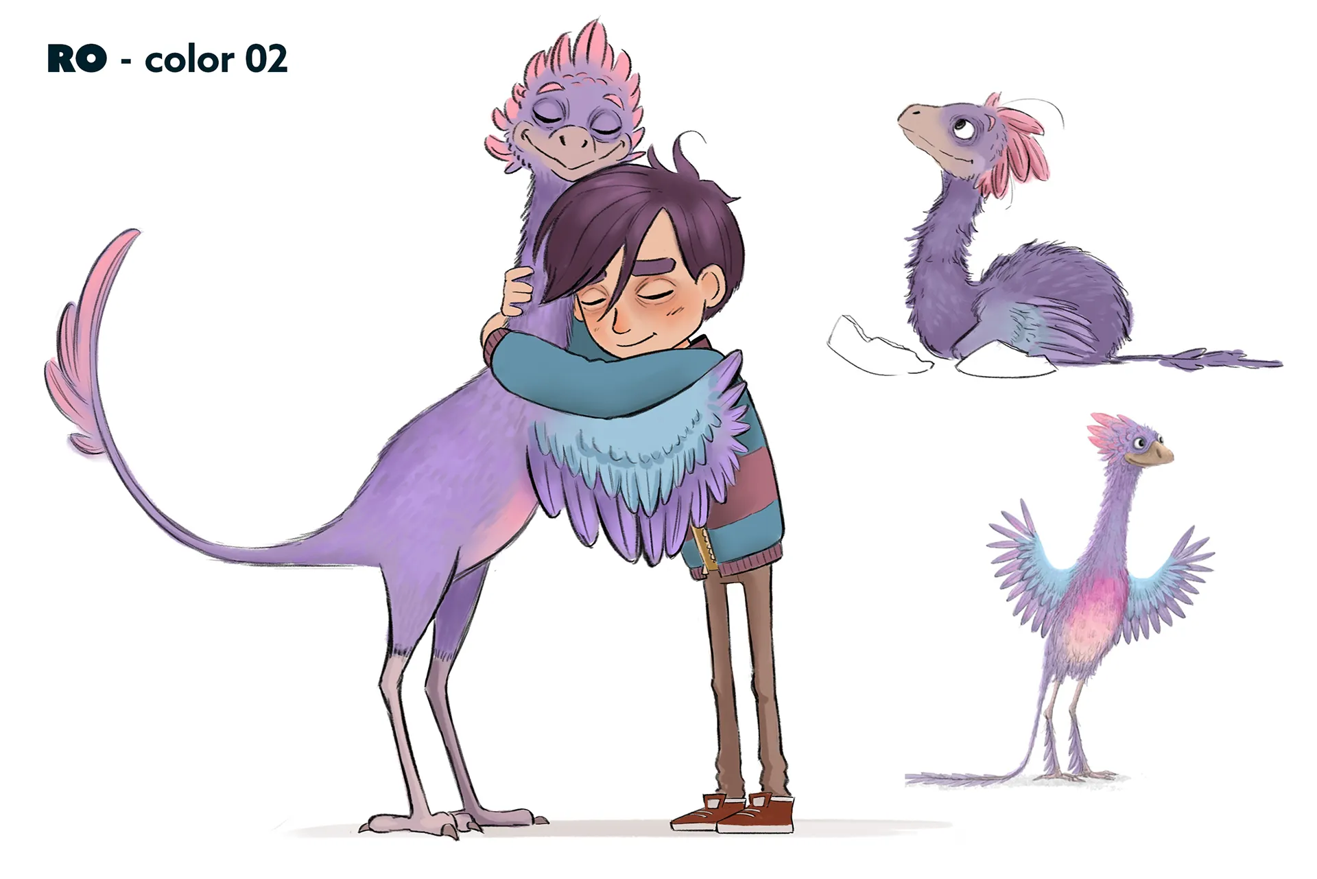 Character design material for the animated feature Ro.