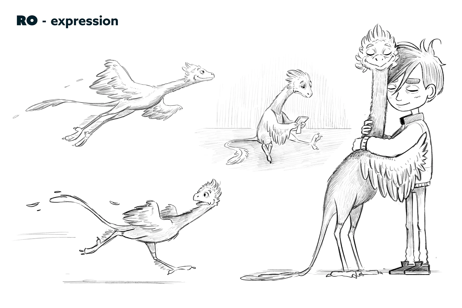 Character design material for the animated feature Ro. The case study is about character design for feature animation.