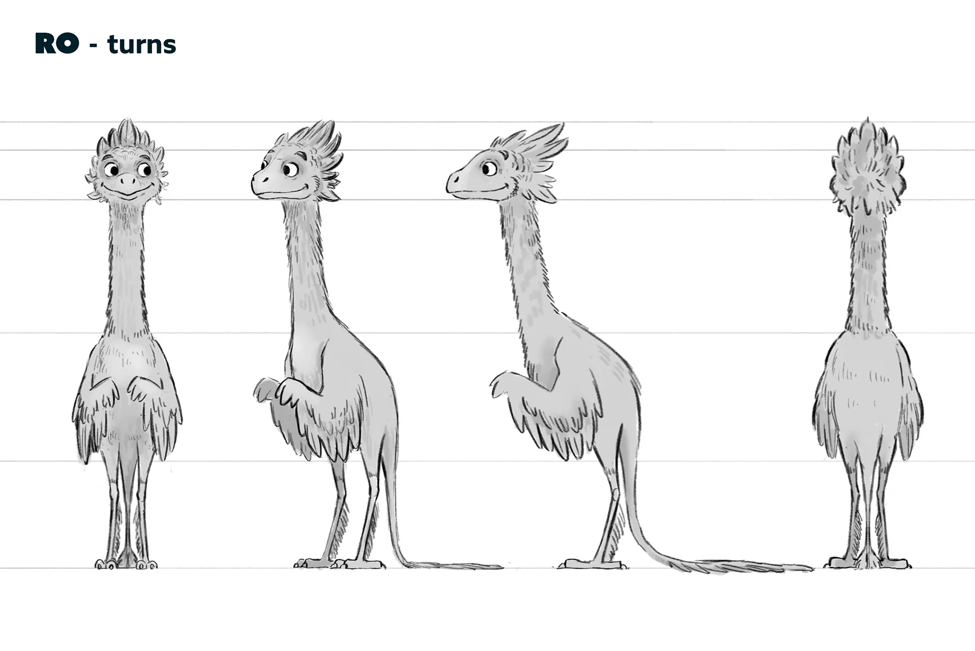 Character design material for the animated feature Ro. The case study is about character design for feature animation.