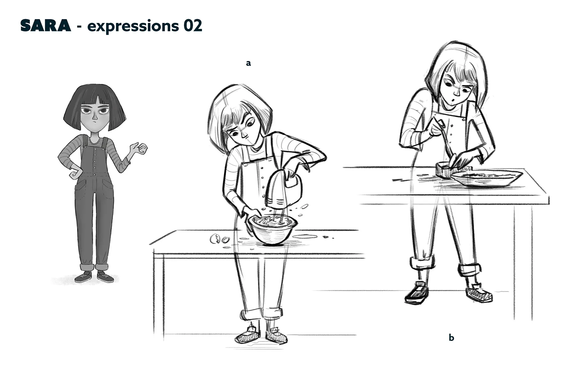 Character design material for the animated feature Ro.