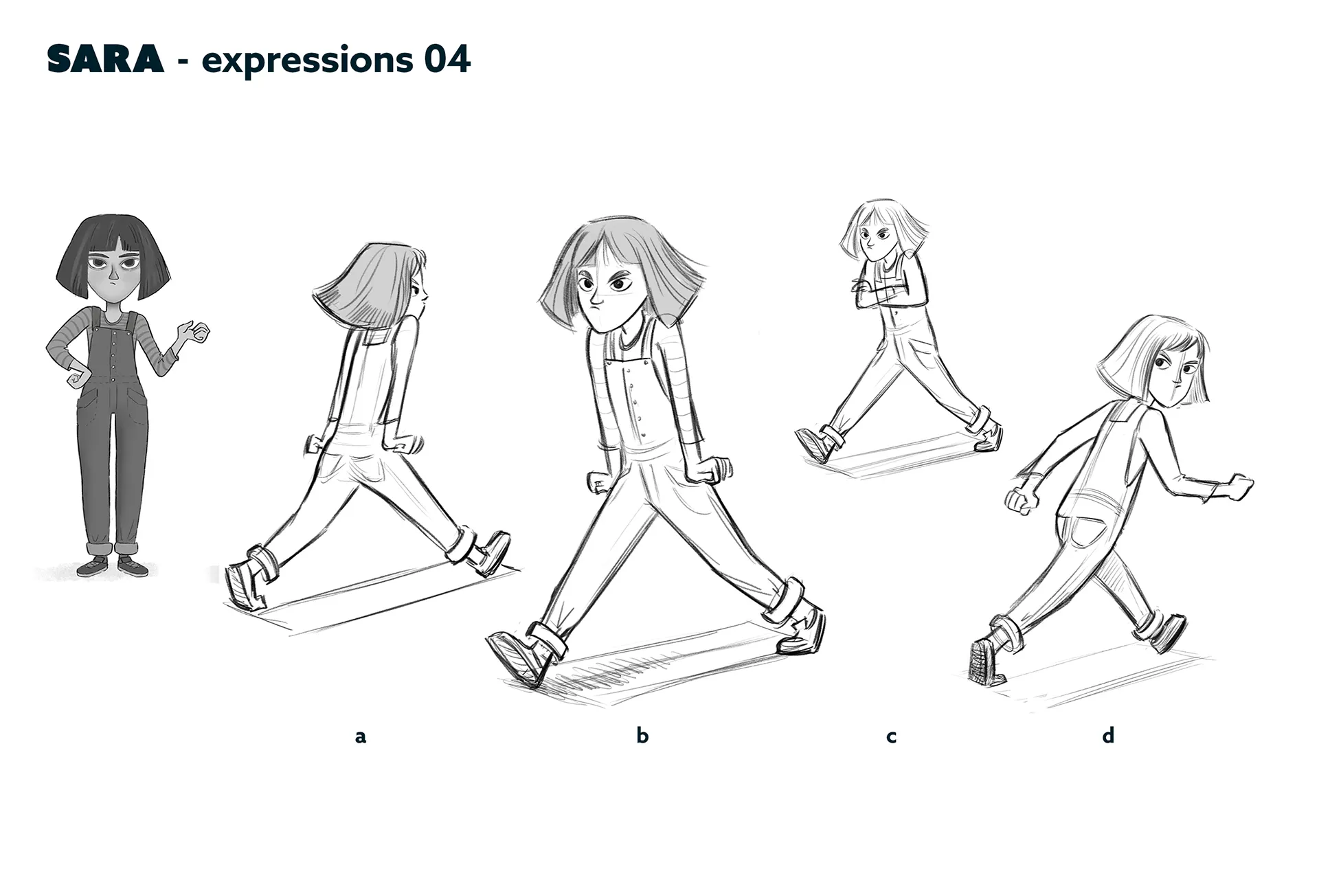 Character design material for the animated feature Ro.