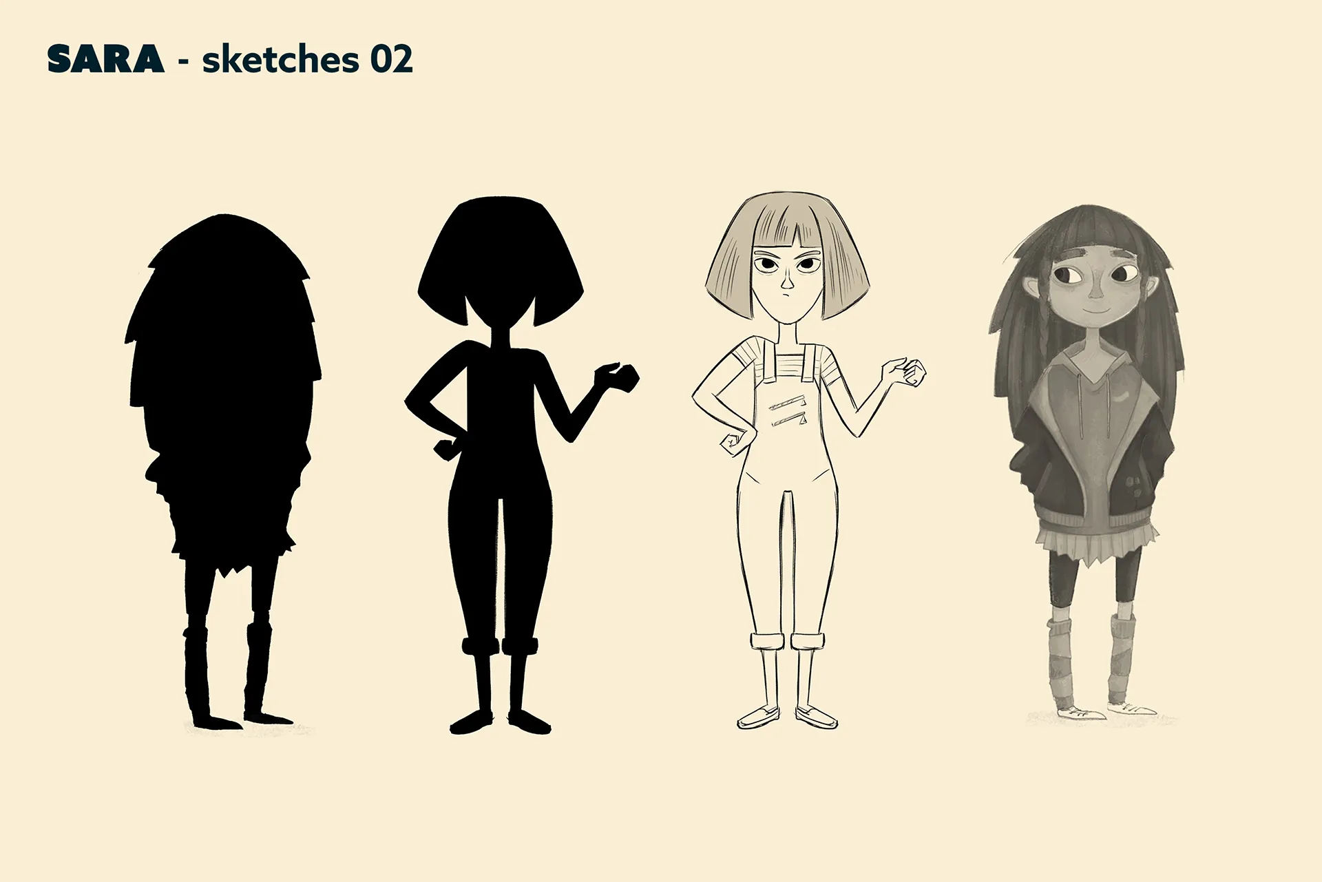 Character design material for the animated feature Ro.
