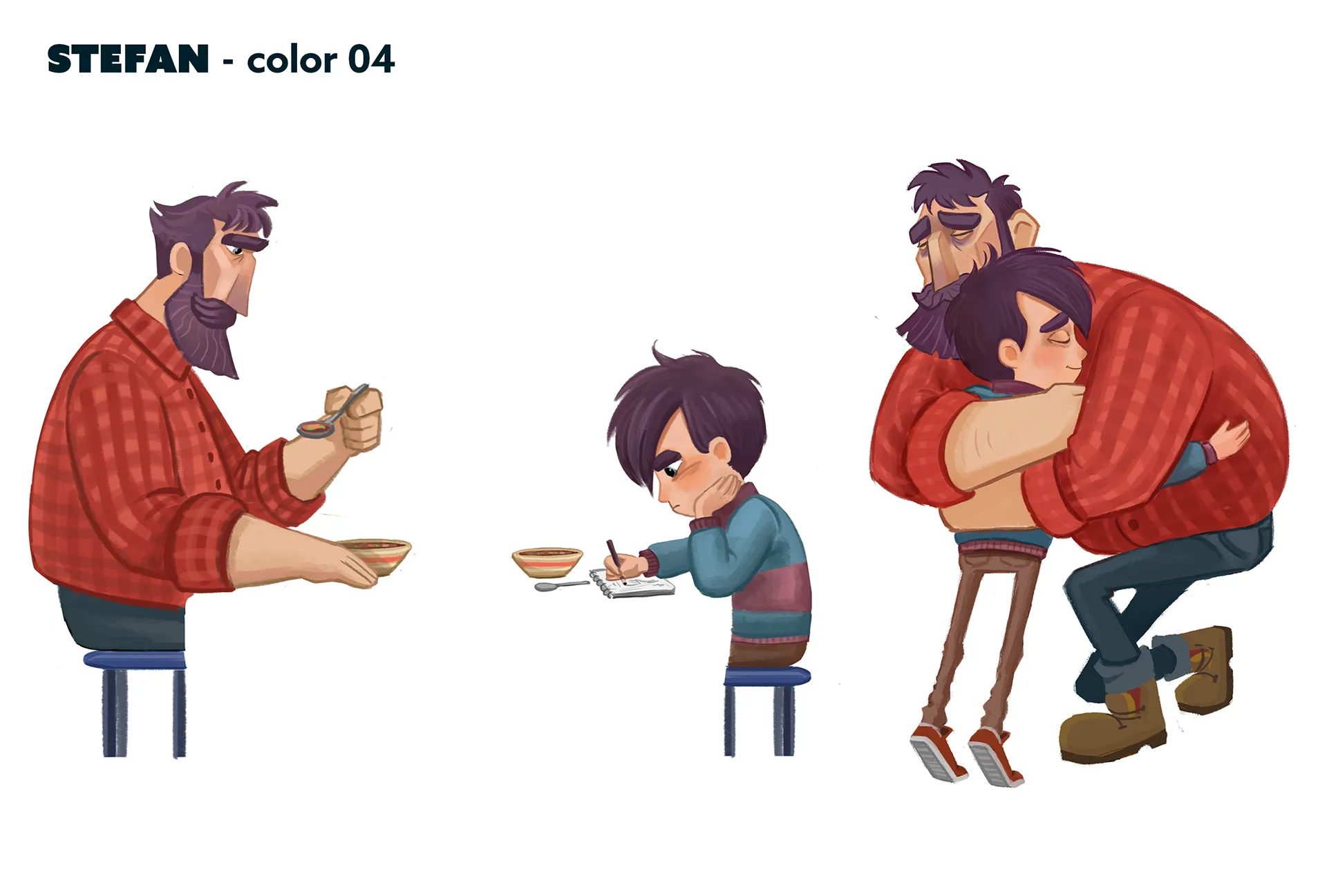 Character design process material for the case study: character design for feature animation - Ro.