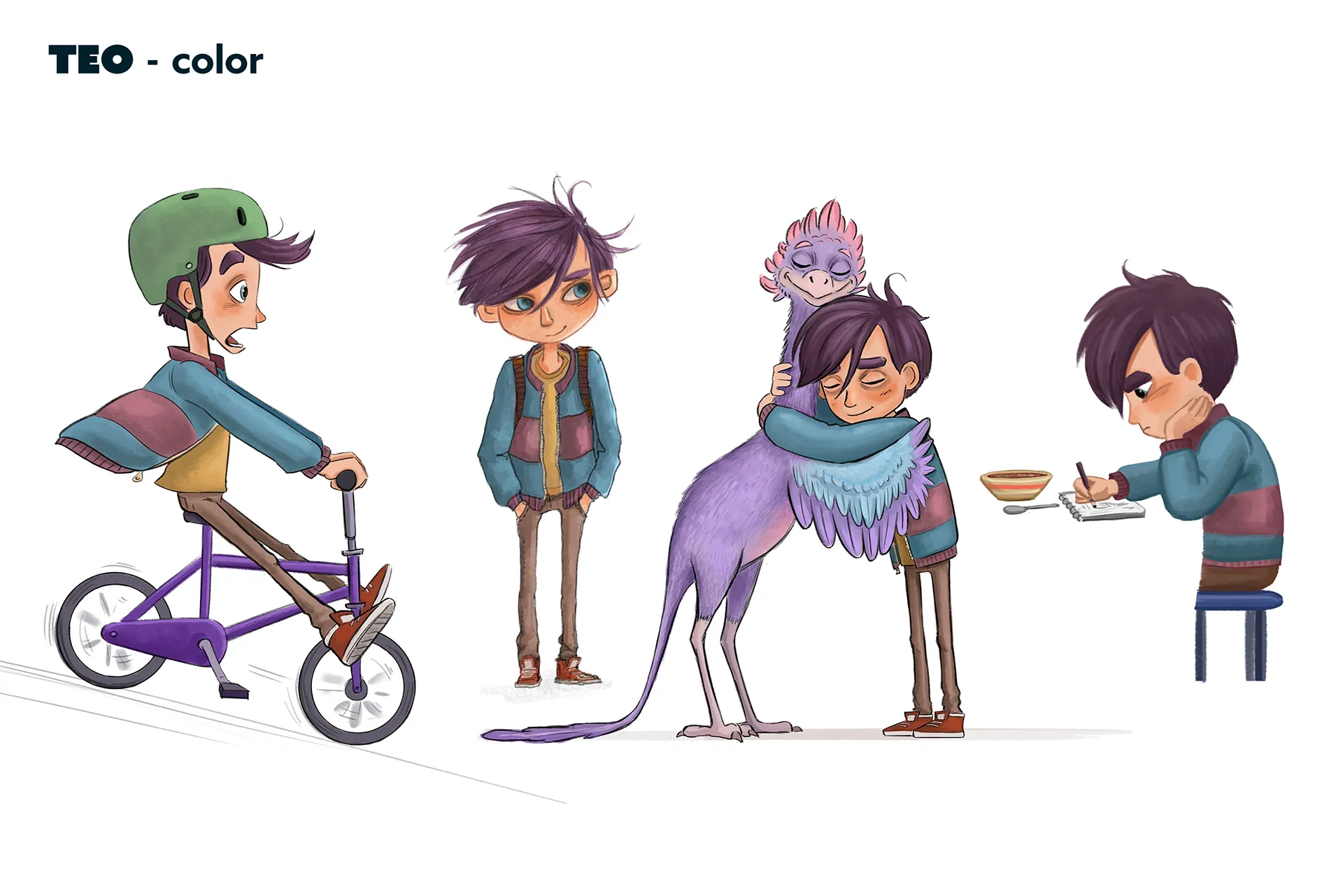 Character design material for the animated feature Ro. The case study is about character design for feature animation.
