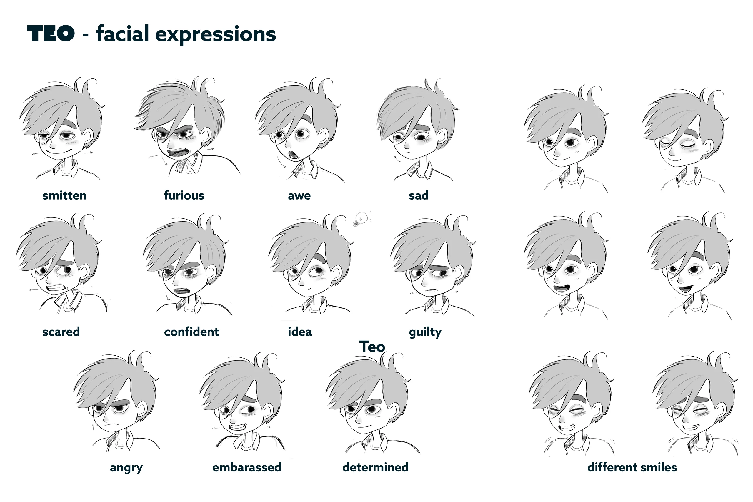 Character design material for the animated feature Ro. The case study is about character design for feature animation.