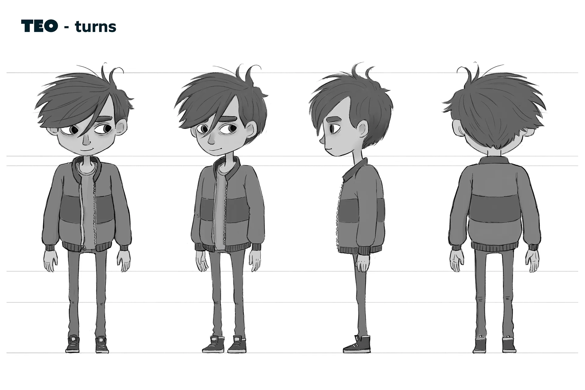 Character design material for the animated feature Ro. The case study is about character design for feature animation.