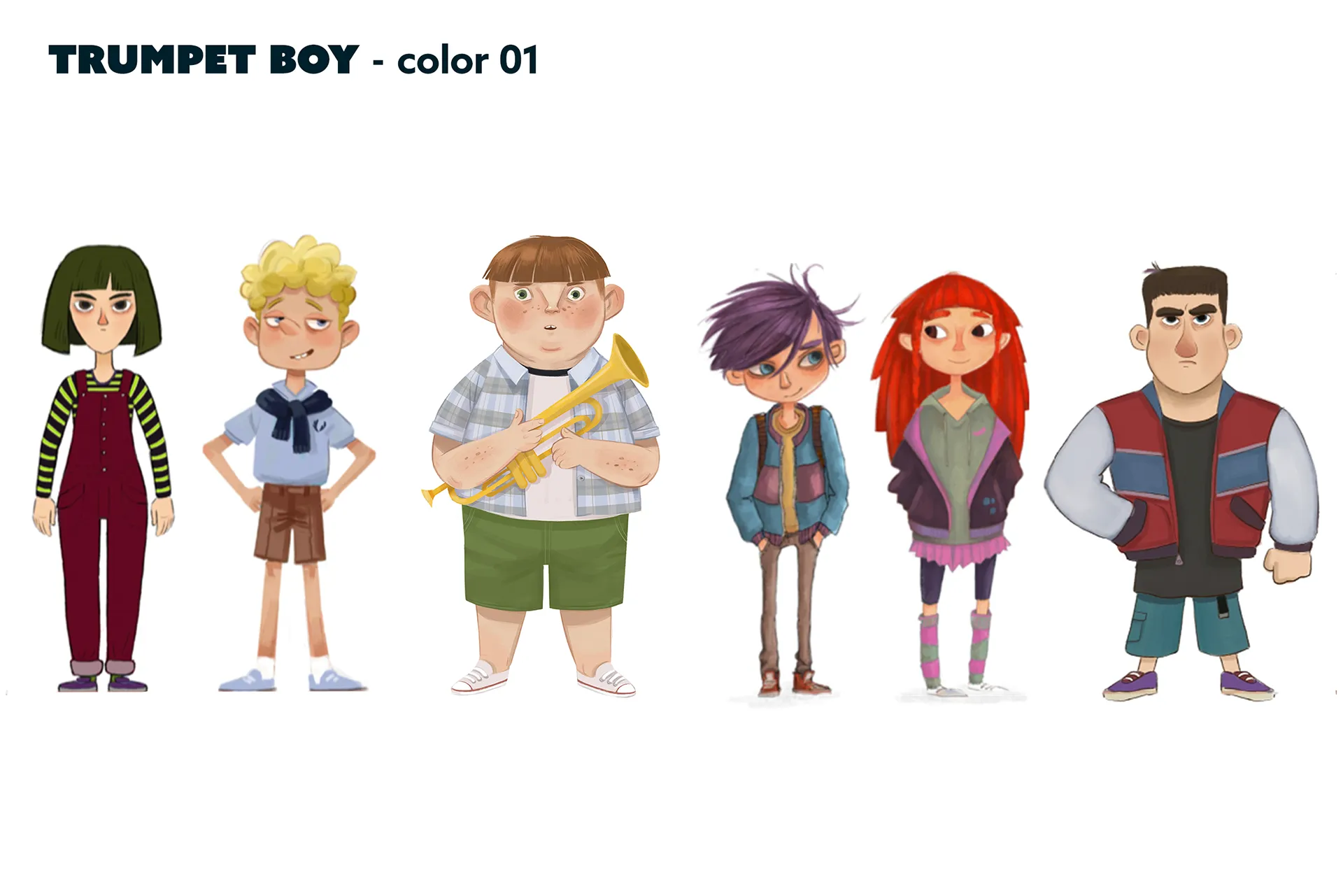 Character design process material for the case study: character design for feature animation - Ro.