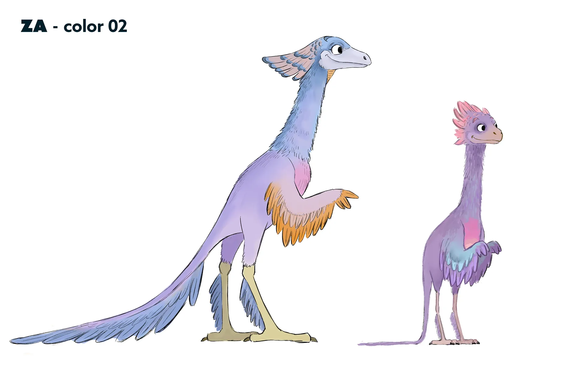 Character design material for the animated feature Ro.