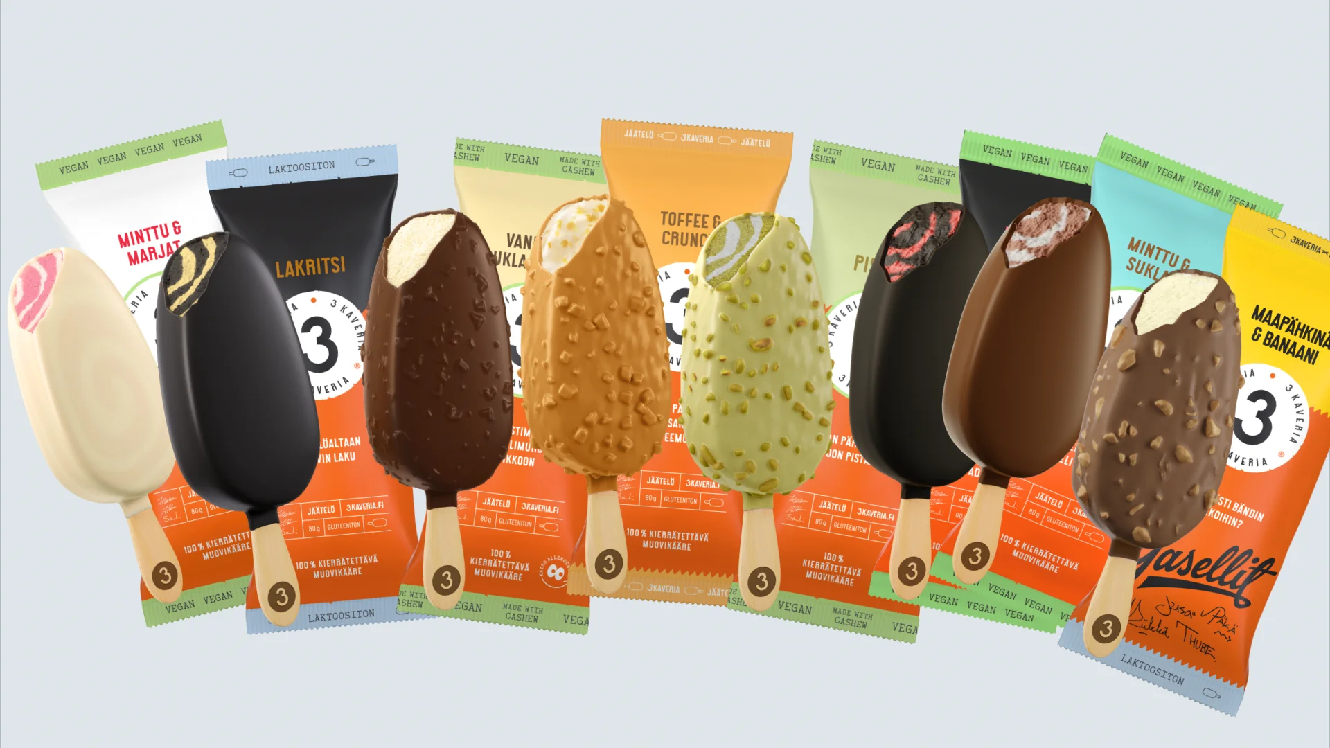 3 kaveria product image for the FMCG animation landing page