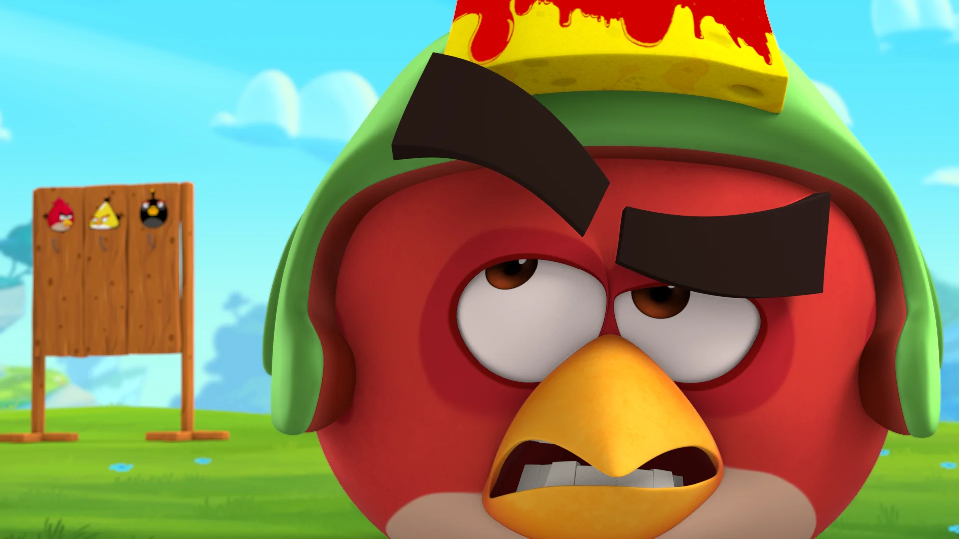 A screenshot image from Rovio Angry Birds Slingshot stories