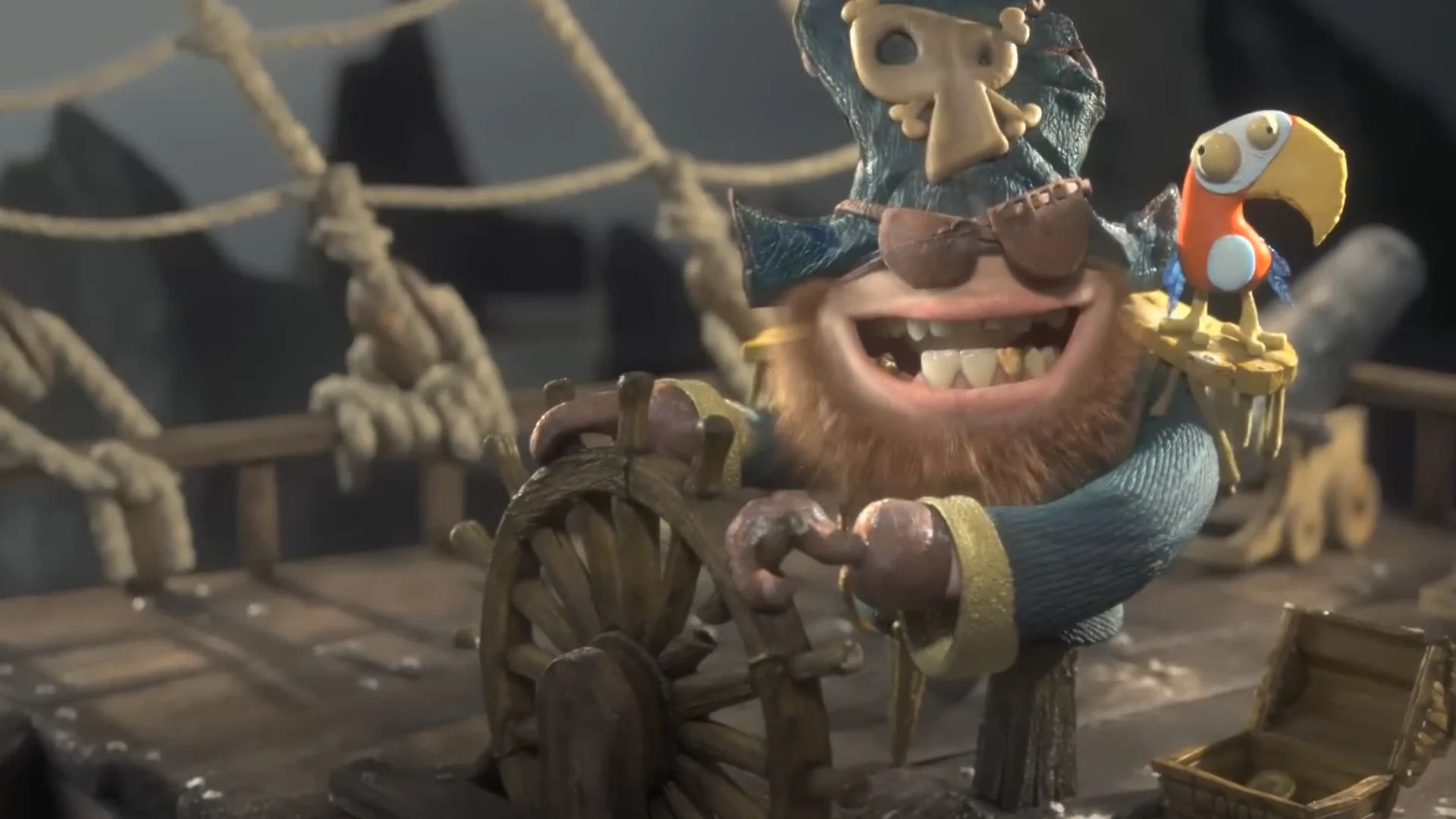 A thumbnail image of the animation "Pirate" made for cartoon network by Olov Burman.