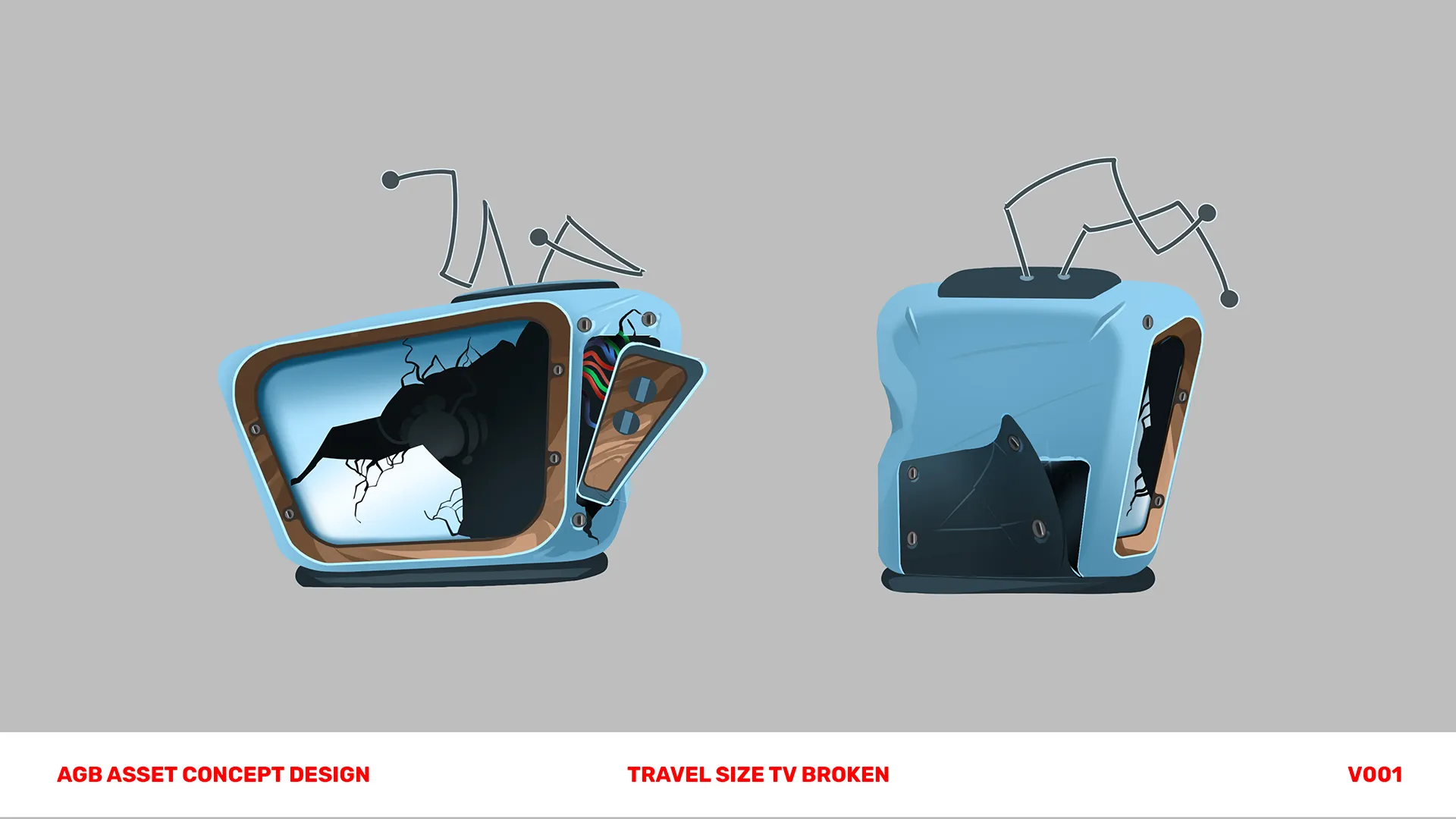 Background and prop design image the animated YouTube series for Rovio called Angry Birds Slingshot Stories.