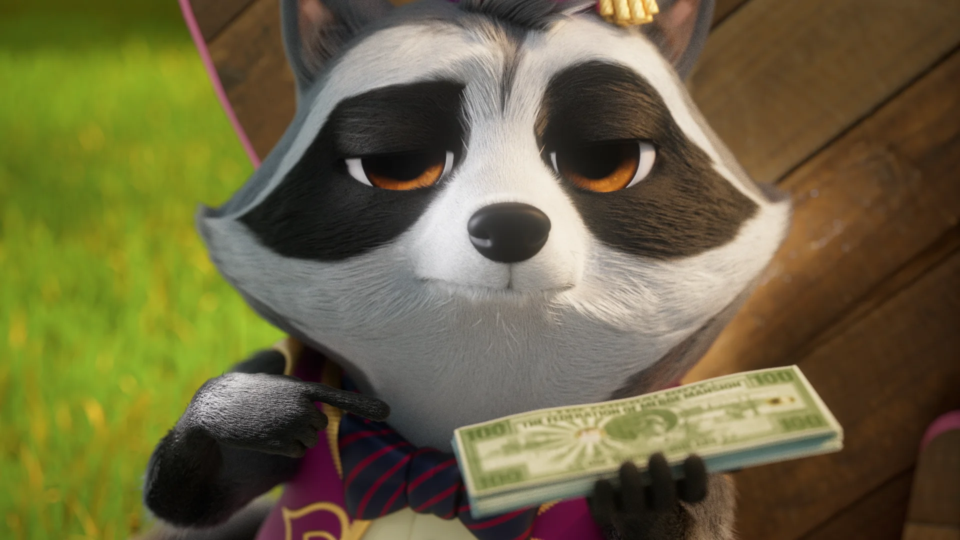 A featured image from the Brink Helsinki animation production for Metacore's Merge Mansion mobile game. This user acquisition animation is titled: Raccoon Riddle.